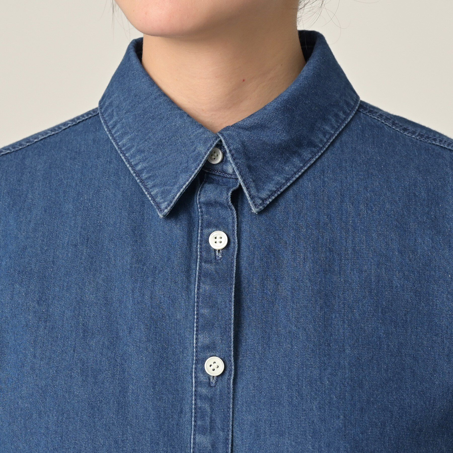 UNTITLED「ライトウェイトデニムブラウス」|シャツ・ブラウス|