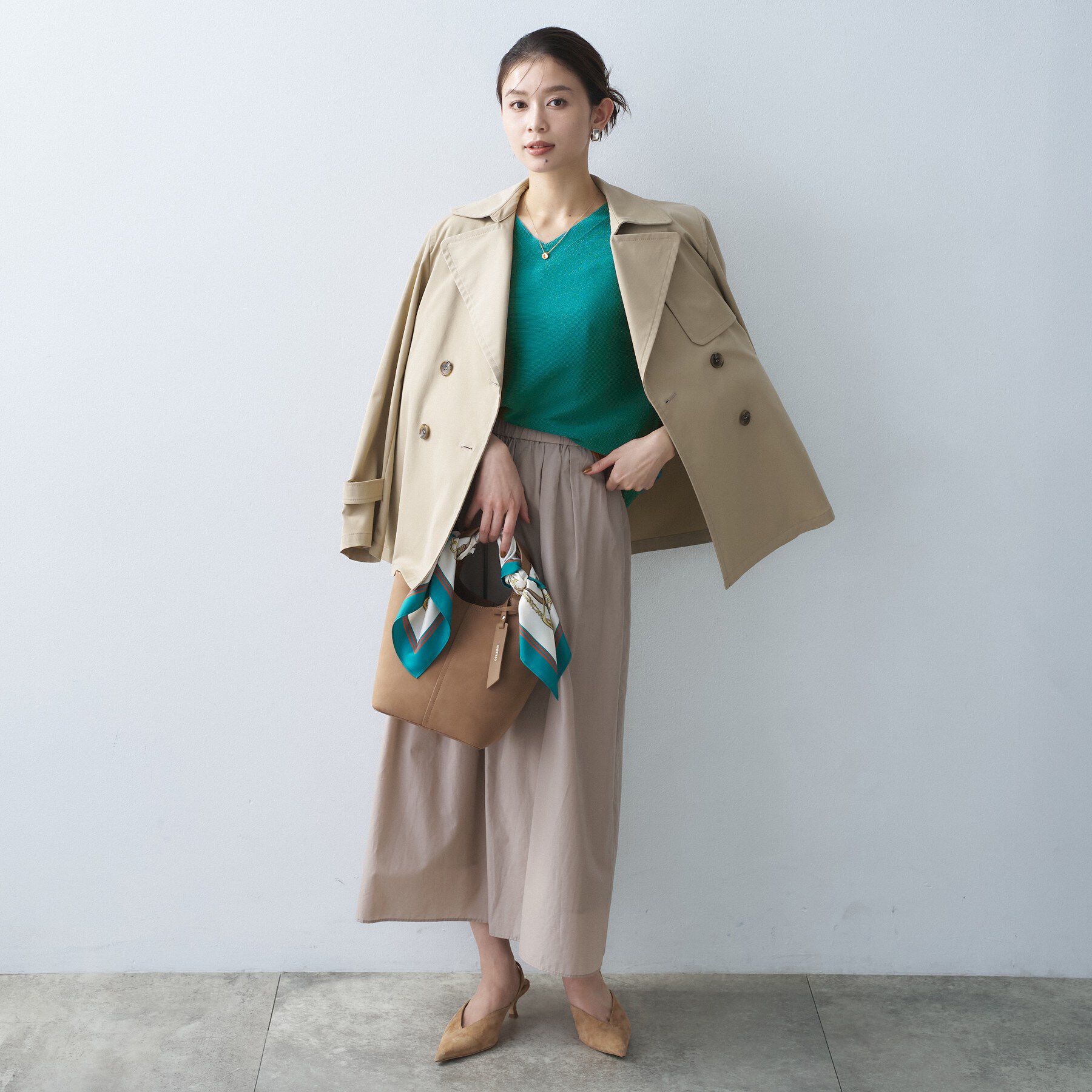 UNTITLED「ドライタッチVネックニット」|ニット・セーター|