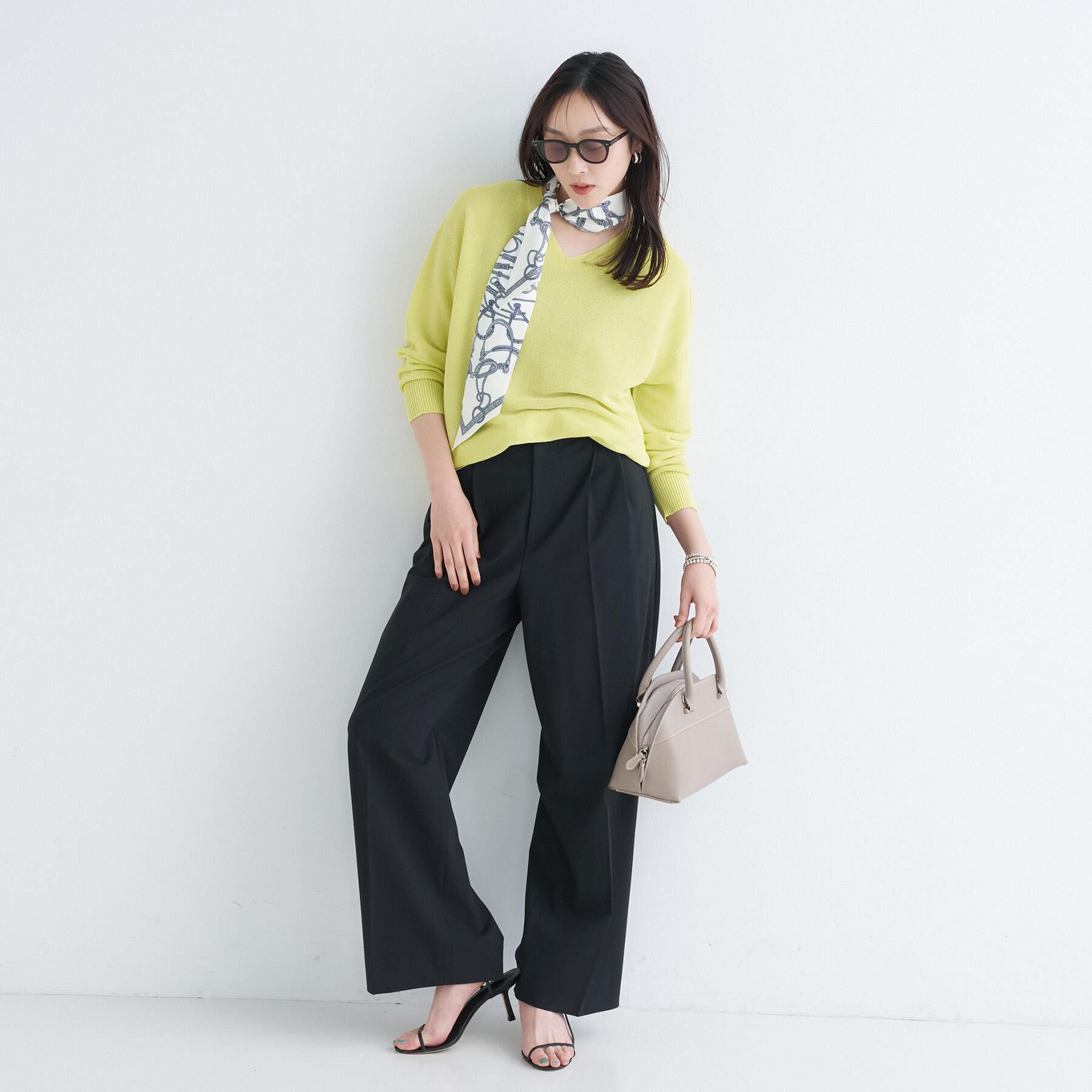 UNTITLED「ドライタッチVネックニット」|ニット・セーター|