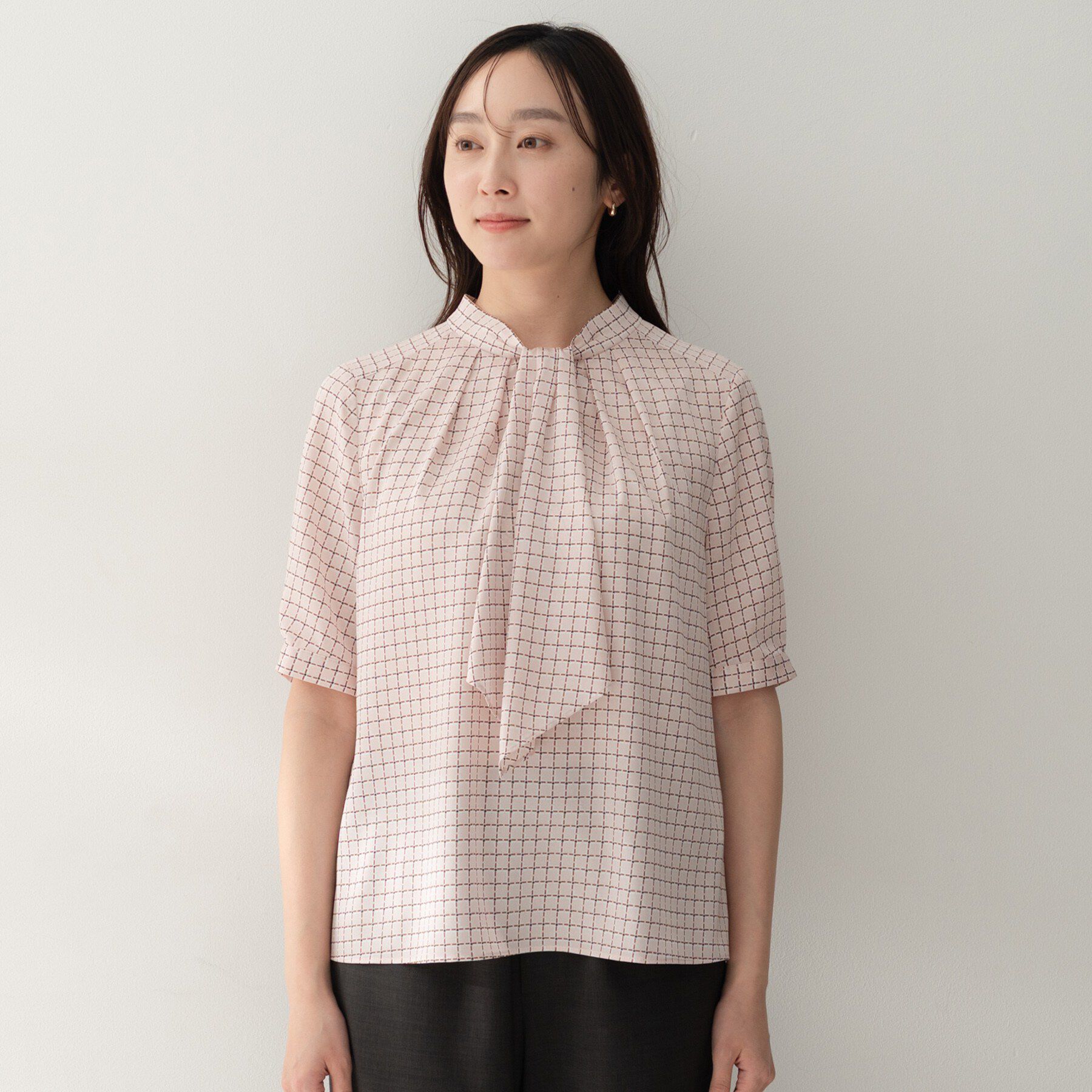 UNTITLED「ジオメボウタイブラウス」|シャツ・ブラウス|