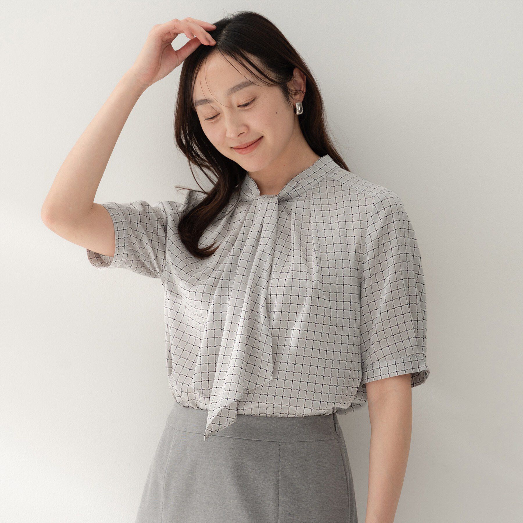 UNTITLED「ジオメボウタイブラウス」|シャツ・ブラウス|
