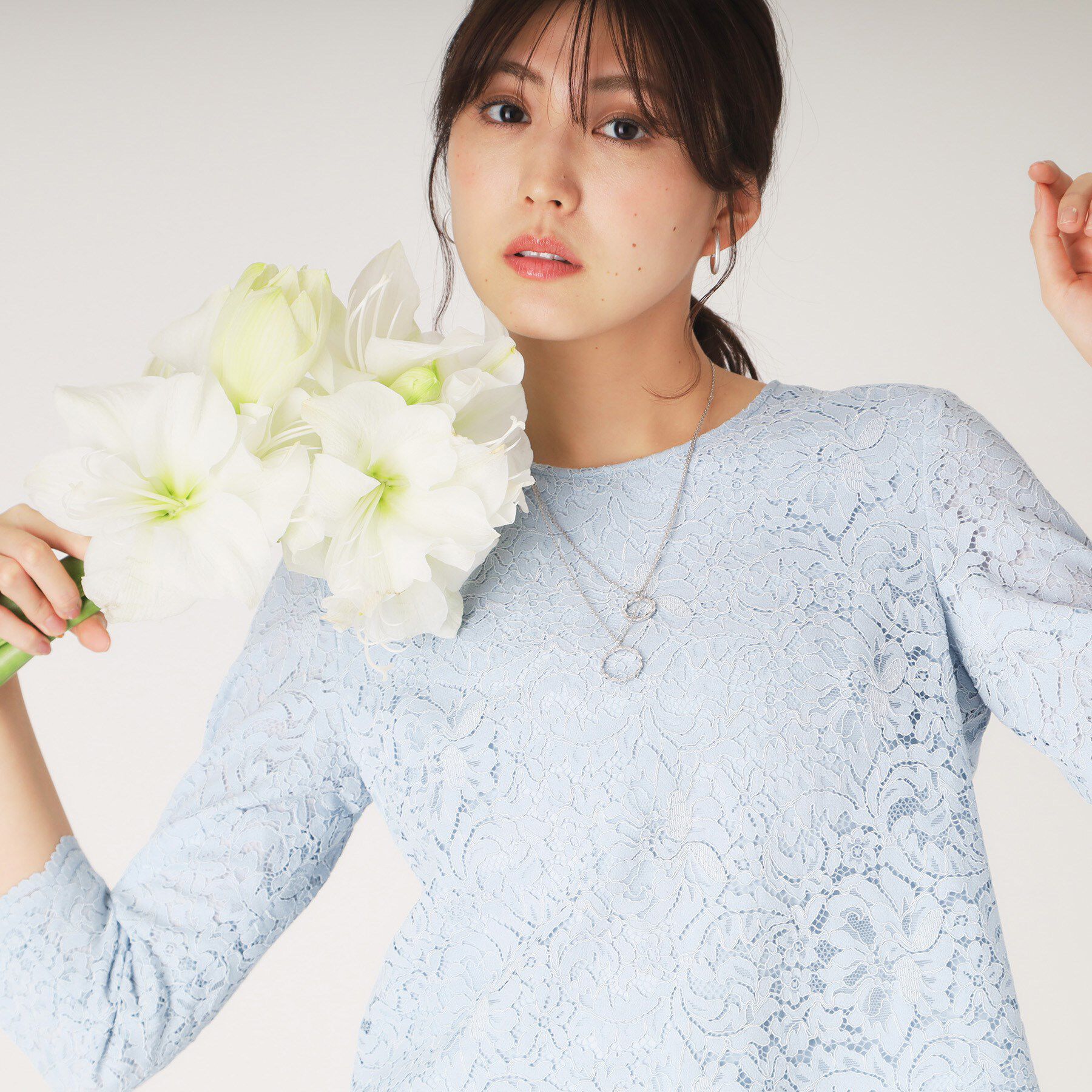 COUP DE CHANCE「【洗える】レースブラウス」|シャツ・ブラウス|