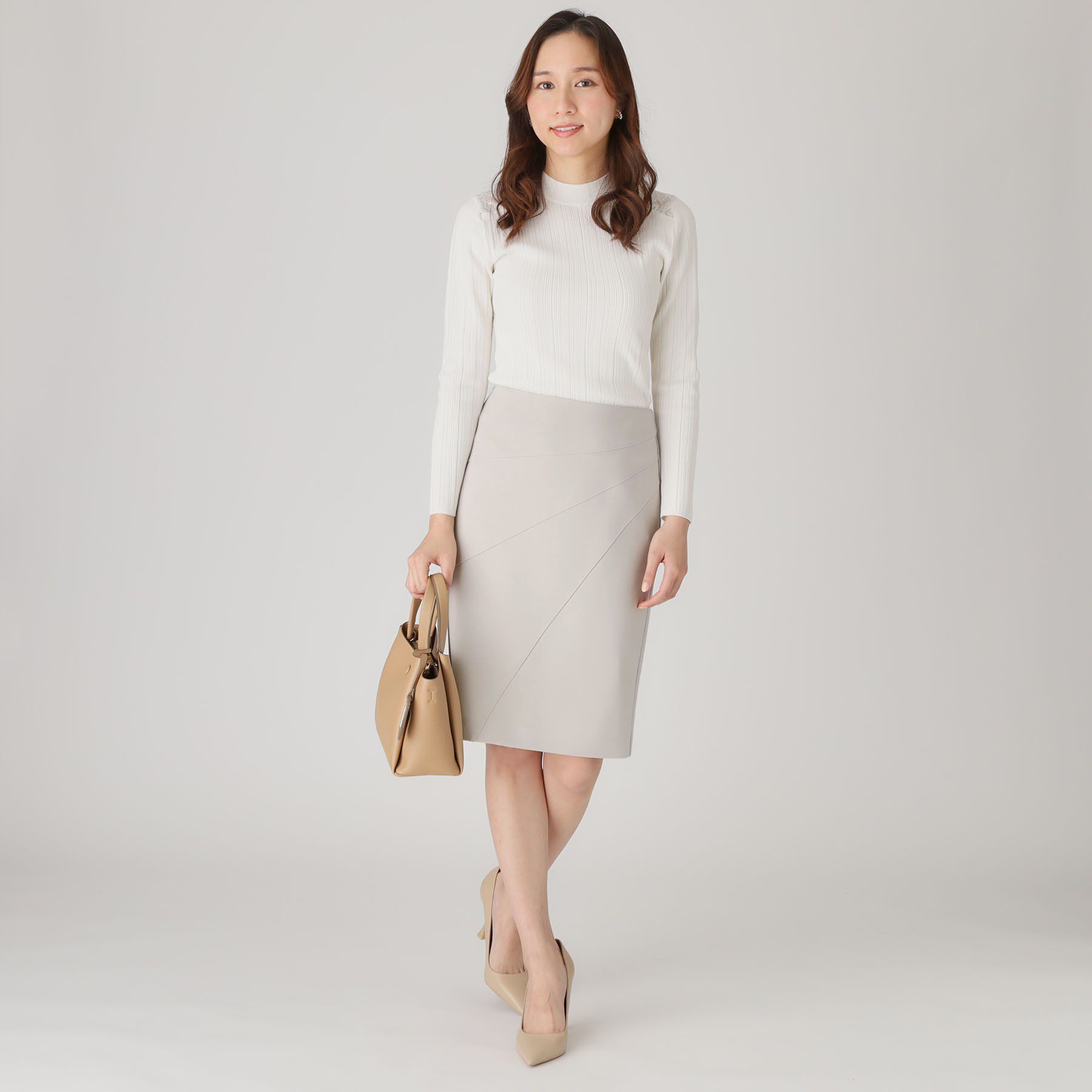 COUP DE CHANCE「【洗える】レースニットトップス」|ニット・セーター|