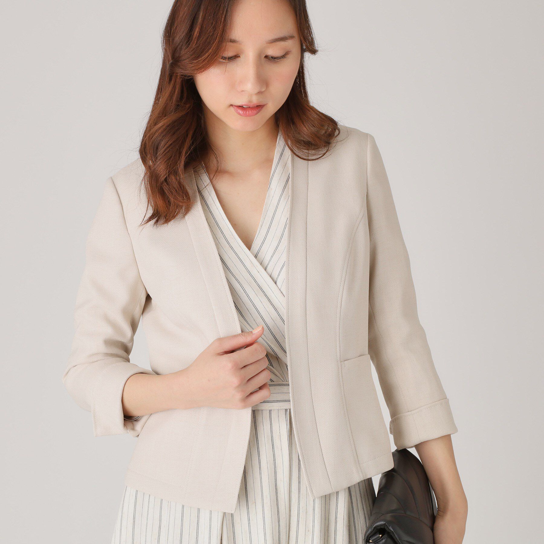 COUP DE CHANCE「【手洗い可／日本製】ノーカラージャケット」|ノーカラージャケット|