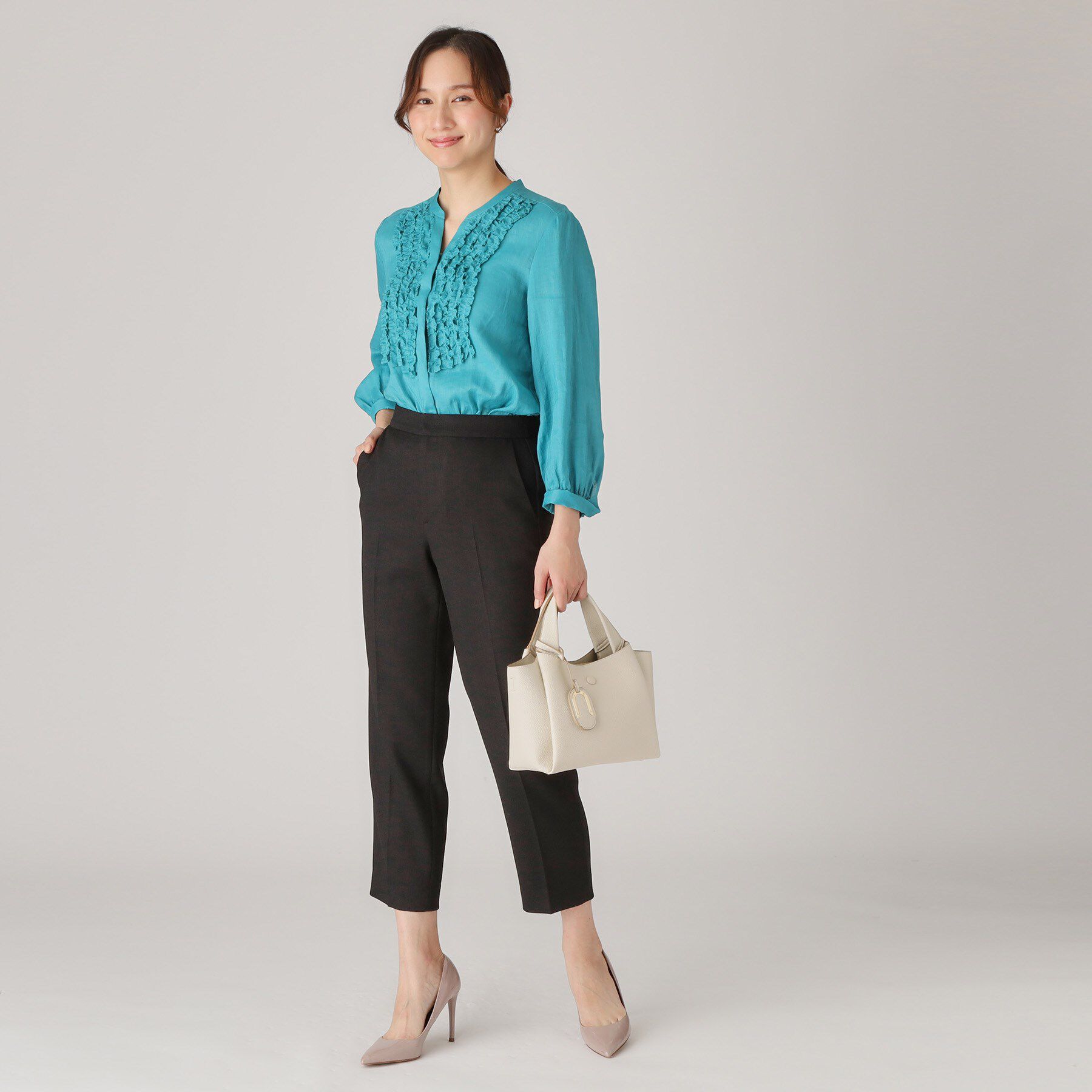 COUP DE CHANCE「【手洗い可／日本製】タックテーパードパンツ」|その他|