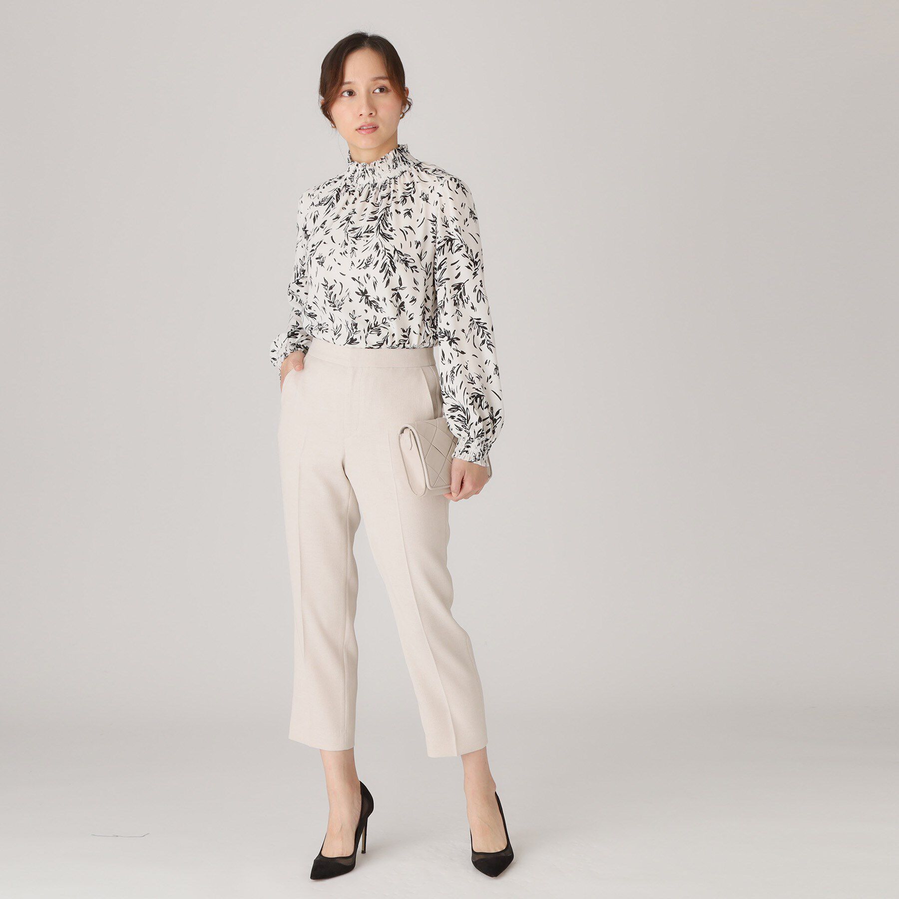 COUP DE CHANCE「【手洗い可／日本製】タックテーパードパンツ」|その他|