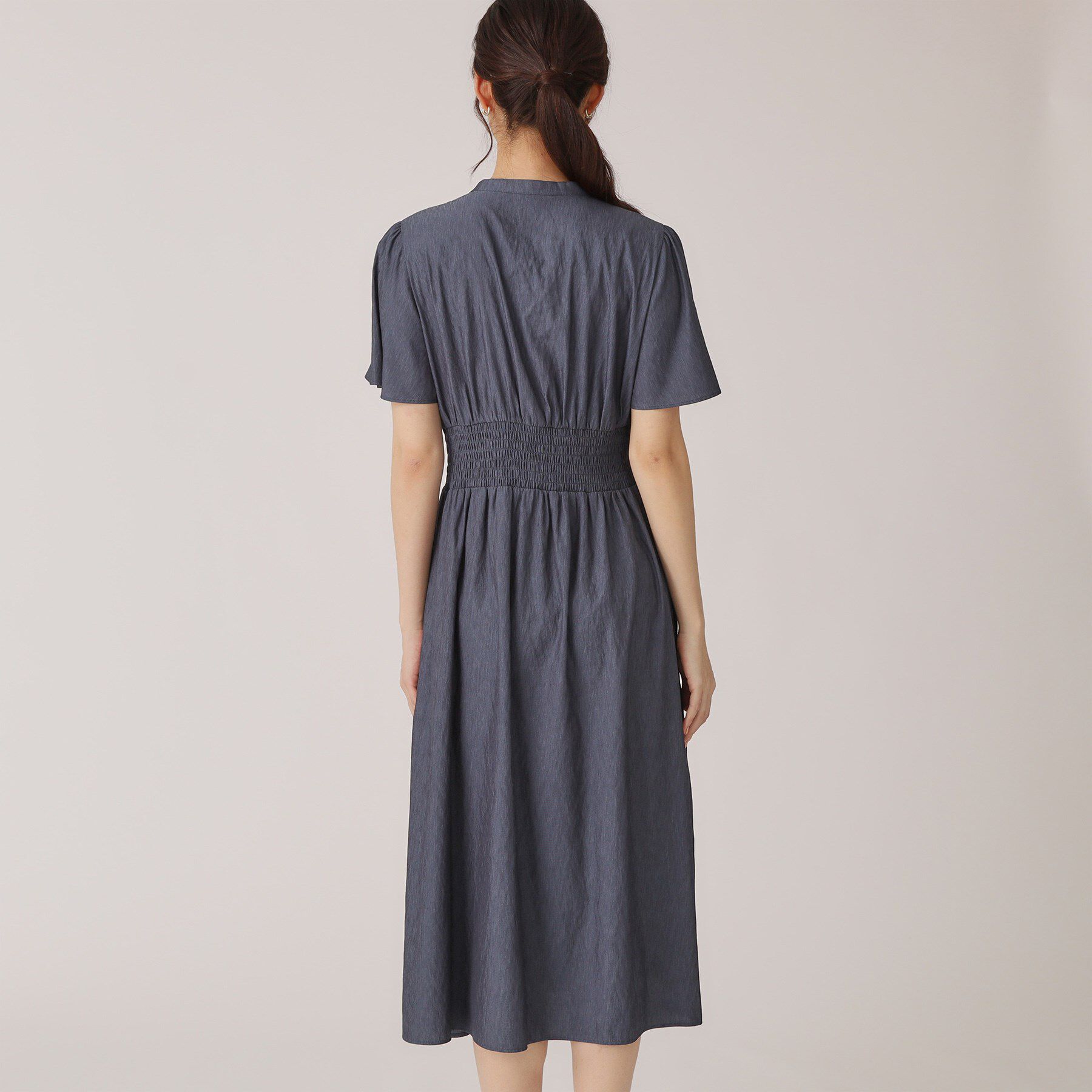 COUP DE CHANCE「【洗える／裏なし】ゴムシャーリングデザインのワンピース」|ワンピース|