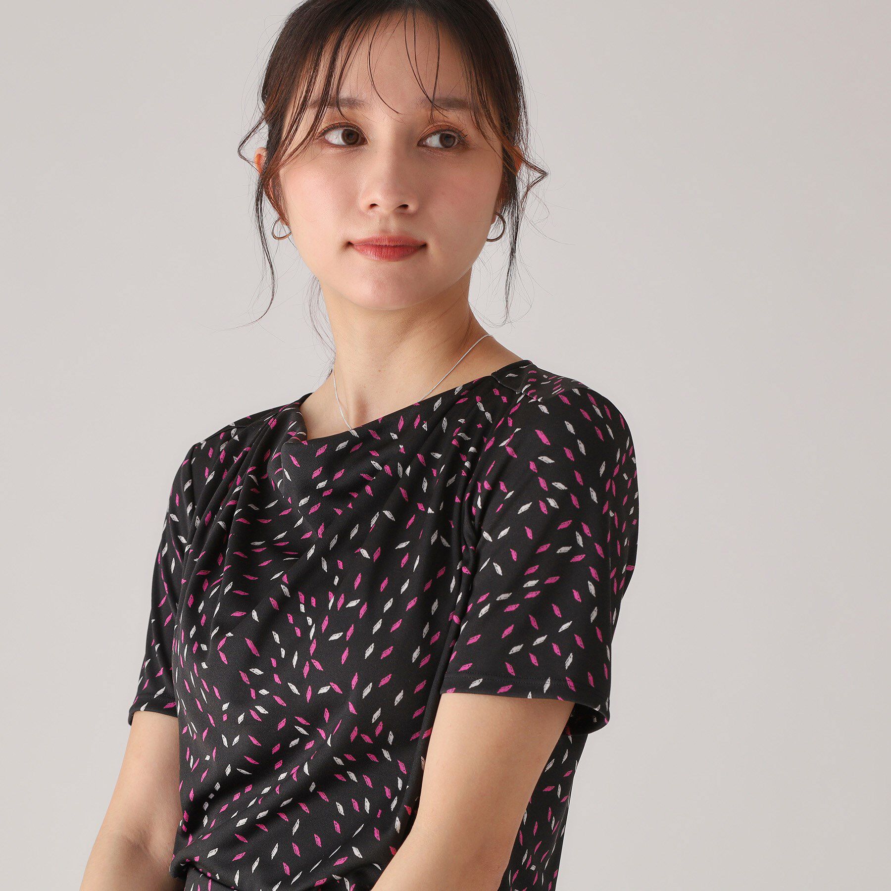 COUP DE CHANCE「【洗える／日本製】ジオメトリック柄カットソー」|Tシャツ・カットソー|