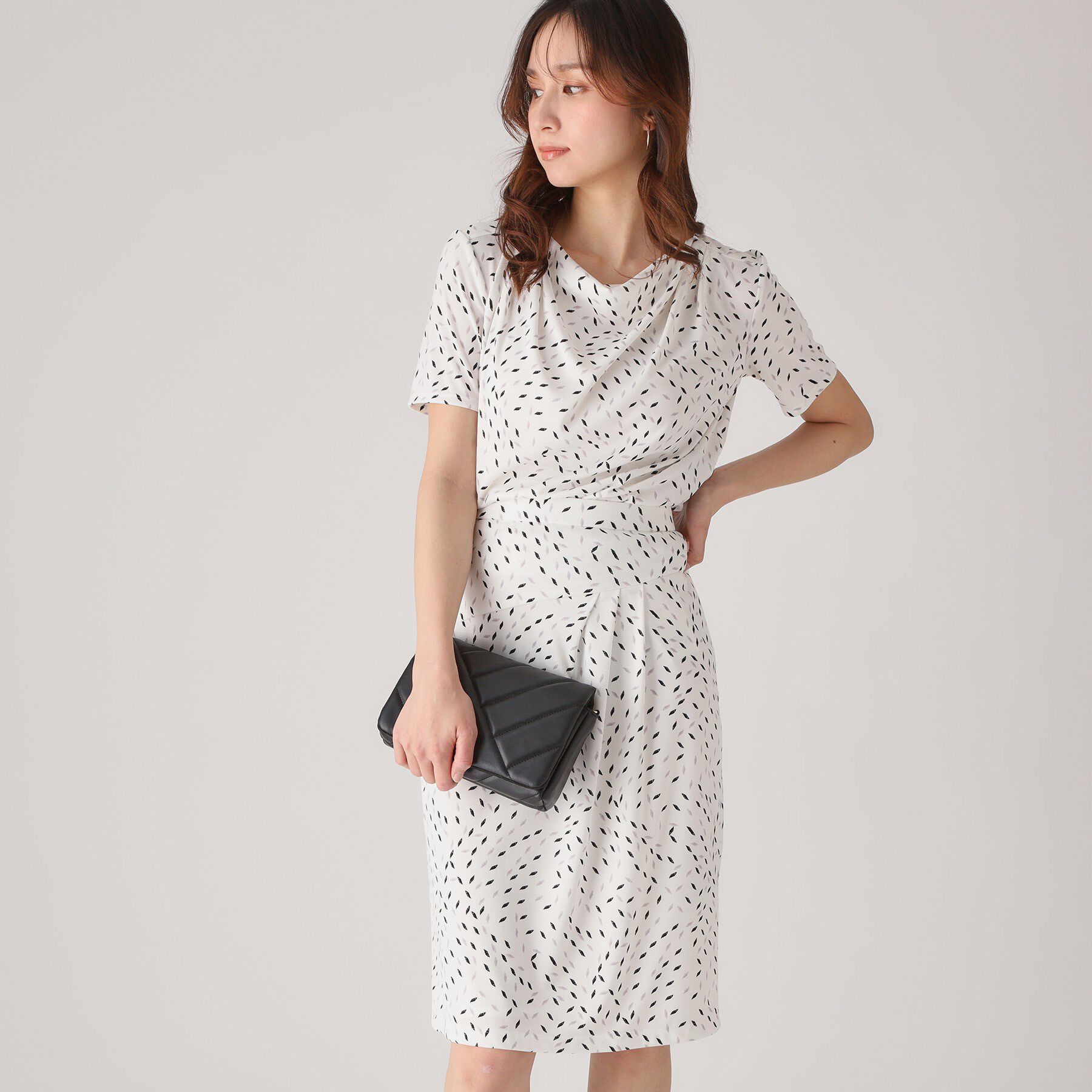 COUP DE CHANCE「【洗える／日本製】ジオメトリック柄タイトスカート」|スカート|