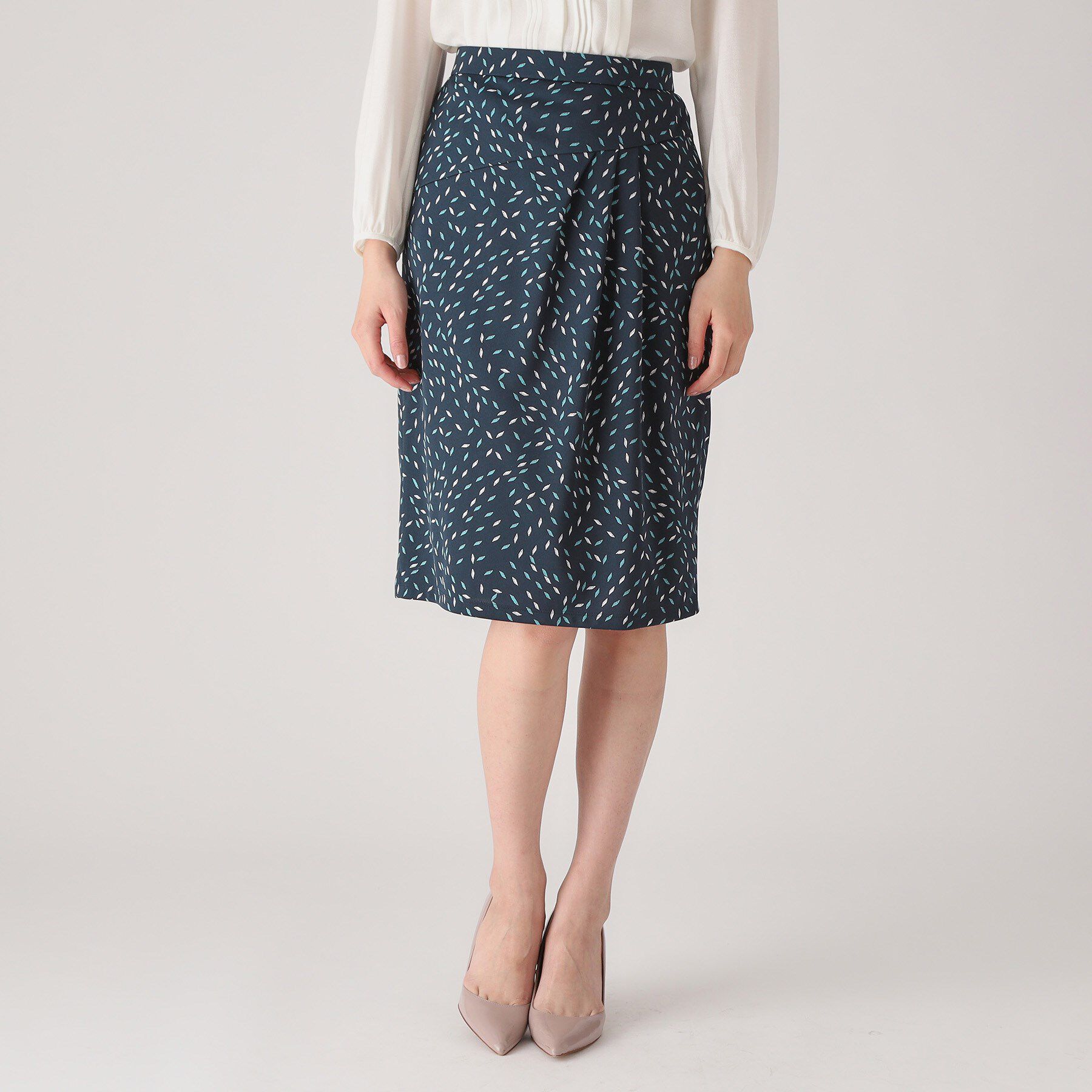 COUP DE CHANCE「【洗える／日本製】ジオメトリック柄タイトスカート」|スカート|