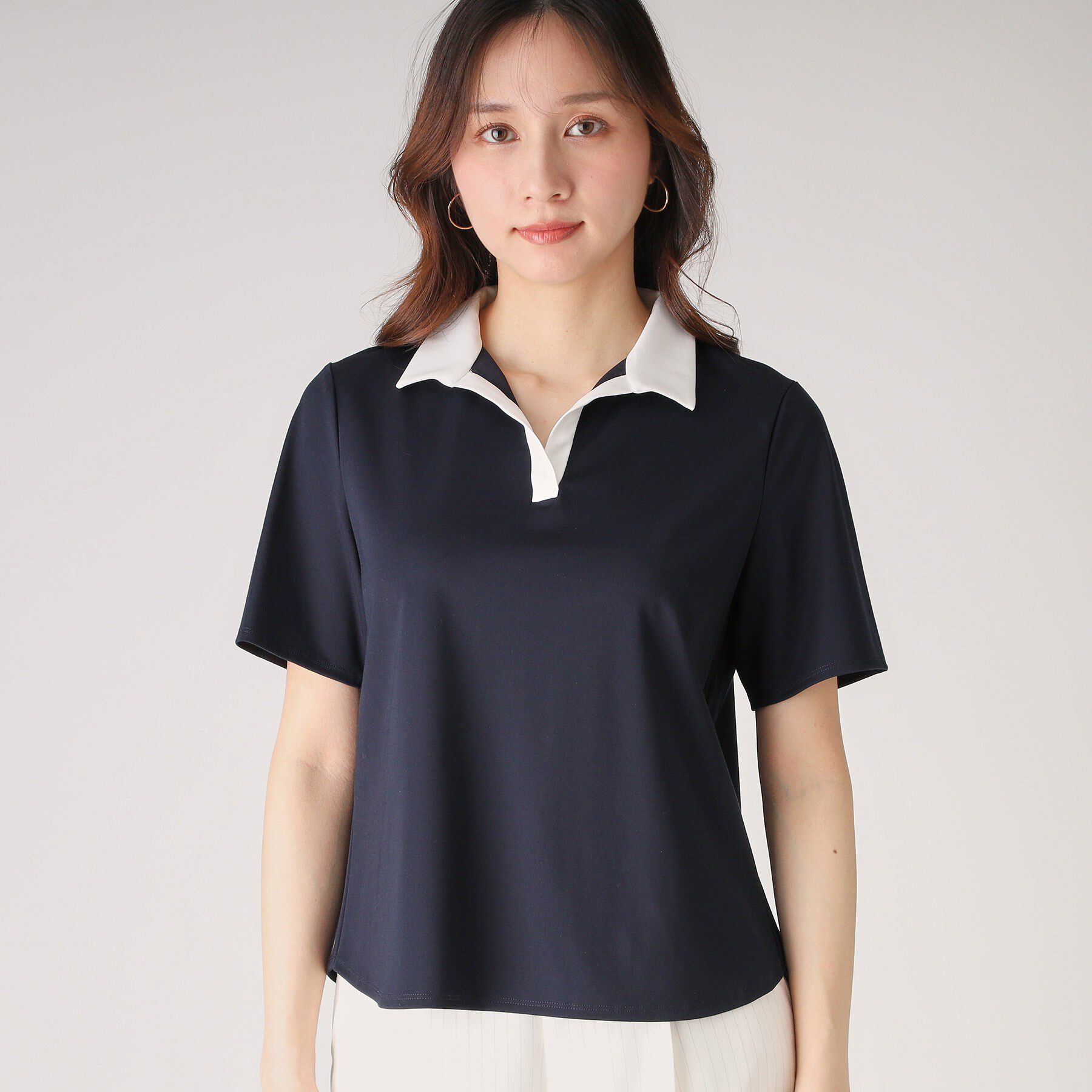 COUP DE CHANCE「【洗える／日本製】スキッパーカットソー」|Tシャツ・カットソー|