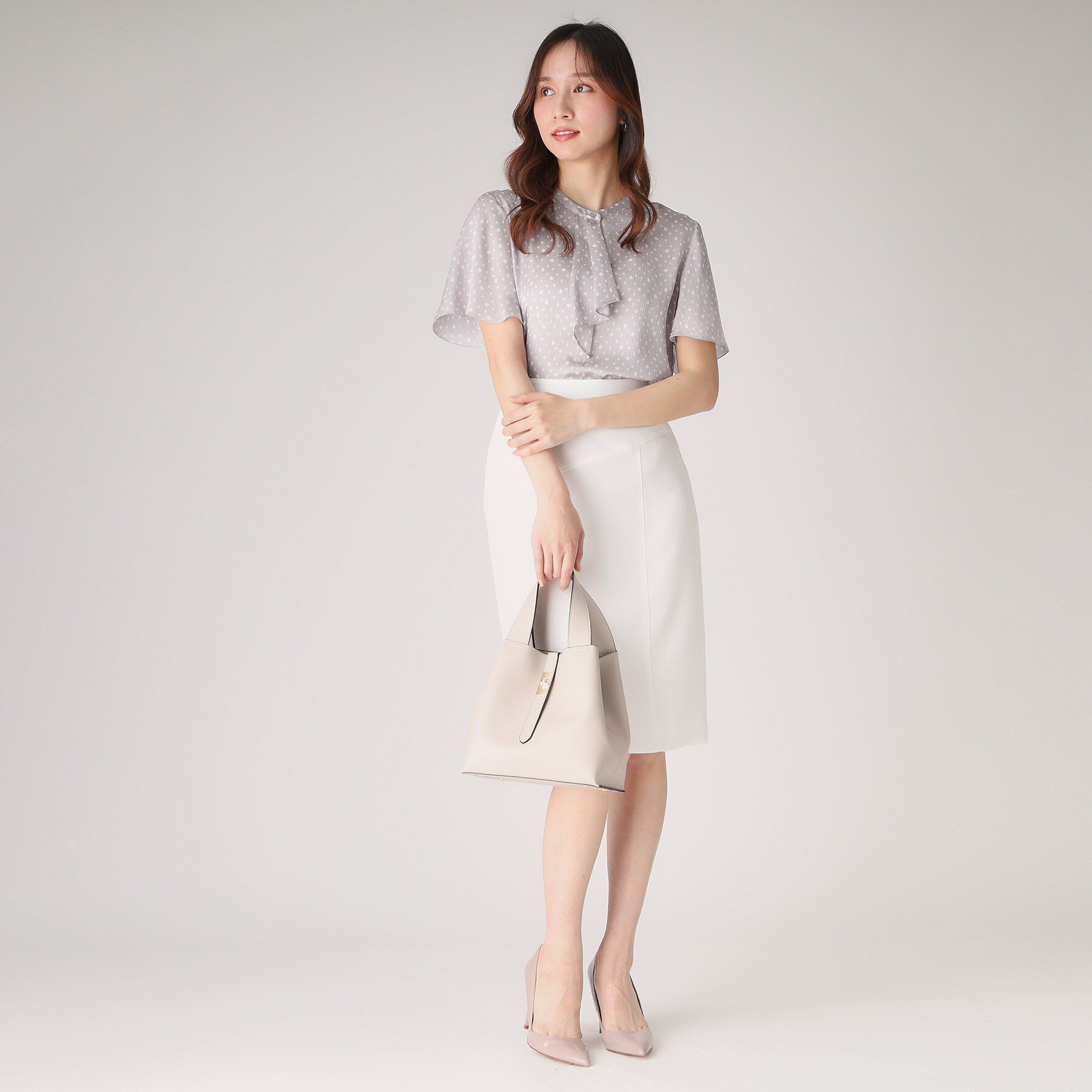 COUP DE CHANCE「【洗える】フリルデザインブラウス」|シャツ・ブラウス|