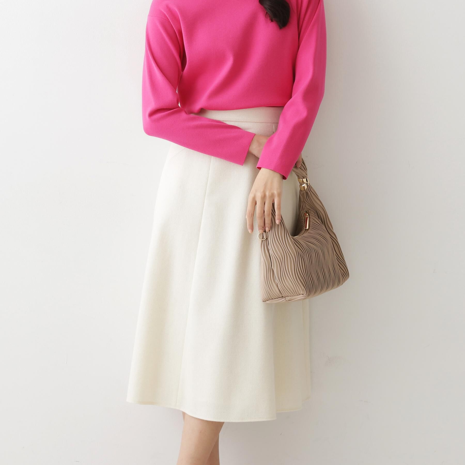 COUP DE CHANCE「【日本製】ラメ混ツイードフレアースカート」|スカート|