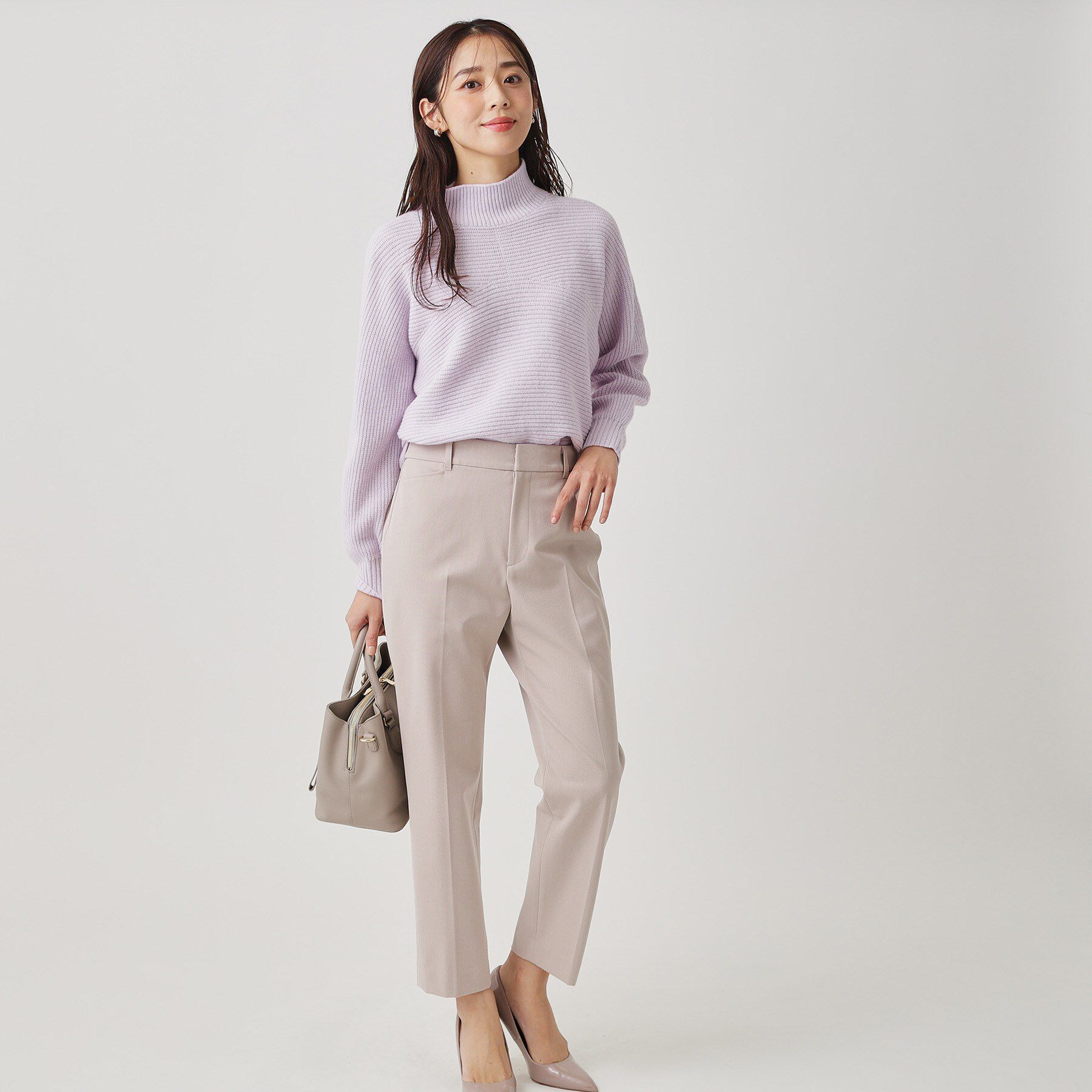 COUP DE CHANCE「【手洗い可／日本製／温かく軽い】ミドルゲージニットトップス」|ニット・セーター|