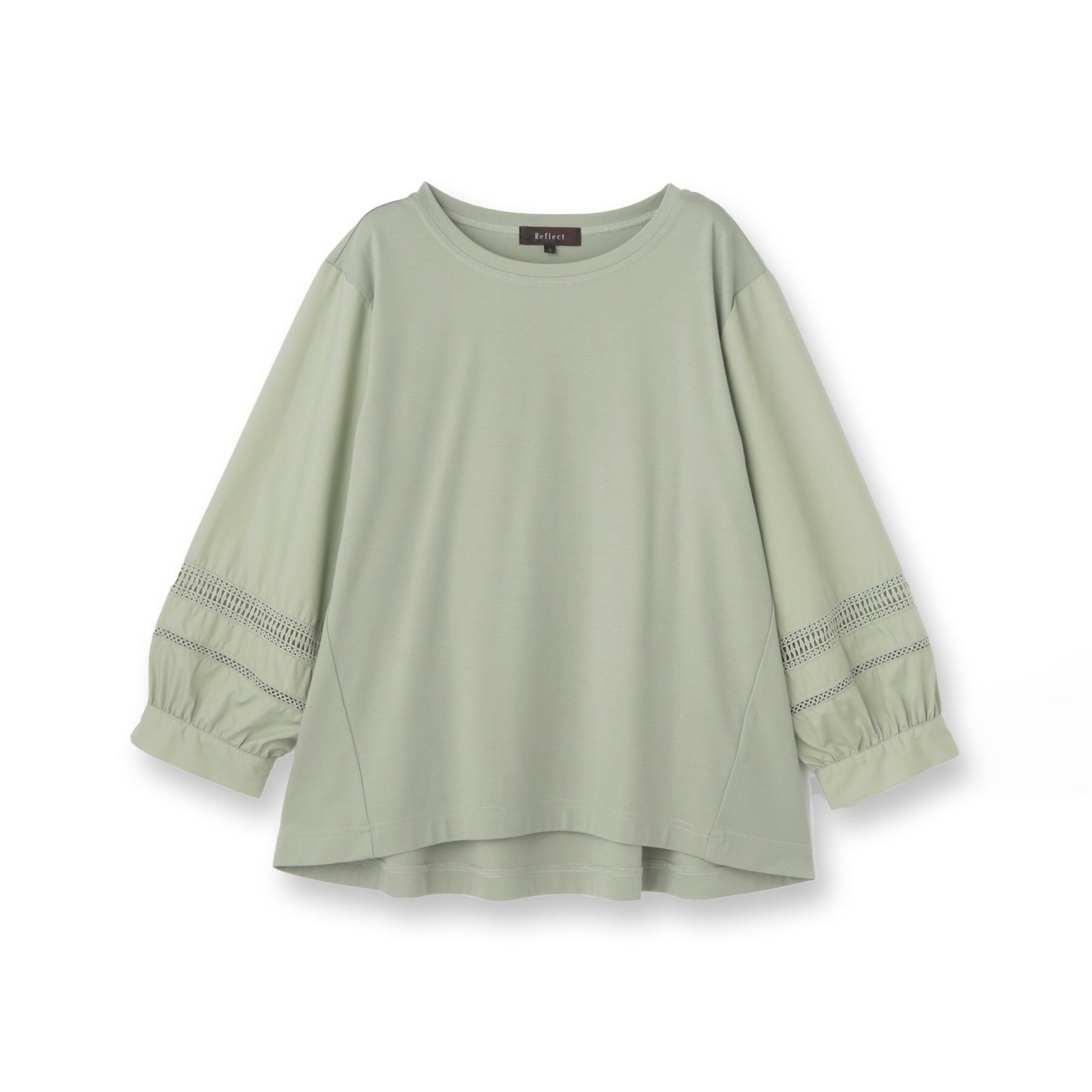 Reflect「【夏SALE／E‐QUALITY／手洗い可】レーススリーブブラウス」|Tシャツ・カットソー|