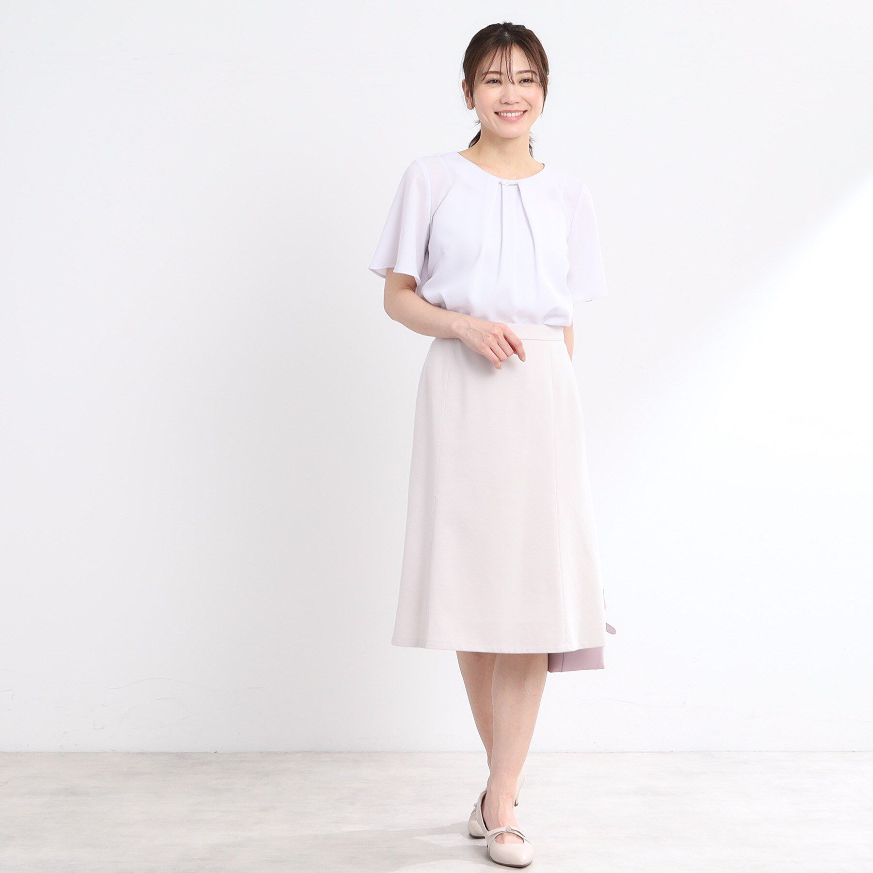 Reflect「【匠シリーズ／洗える】匠ソフトフレアスカート」|スカート|