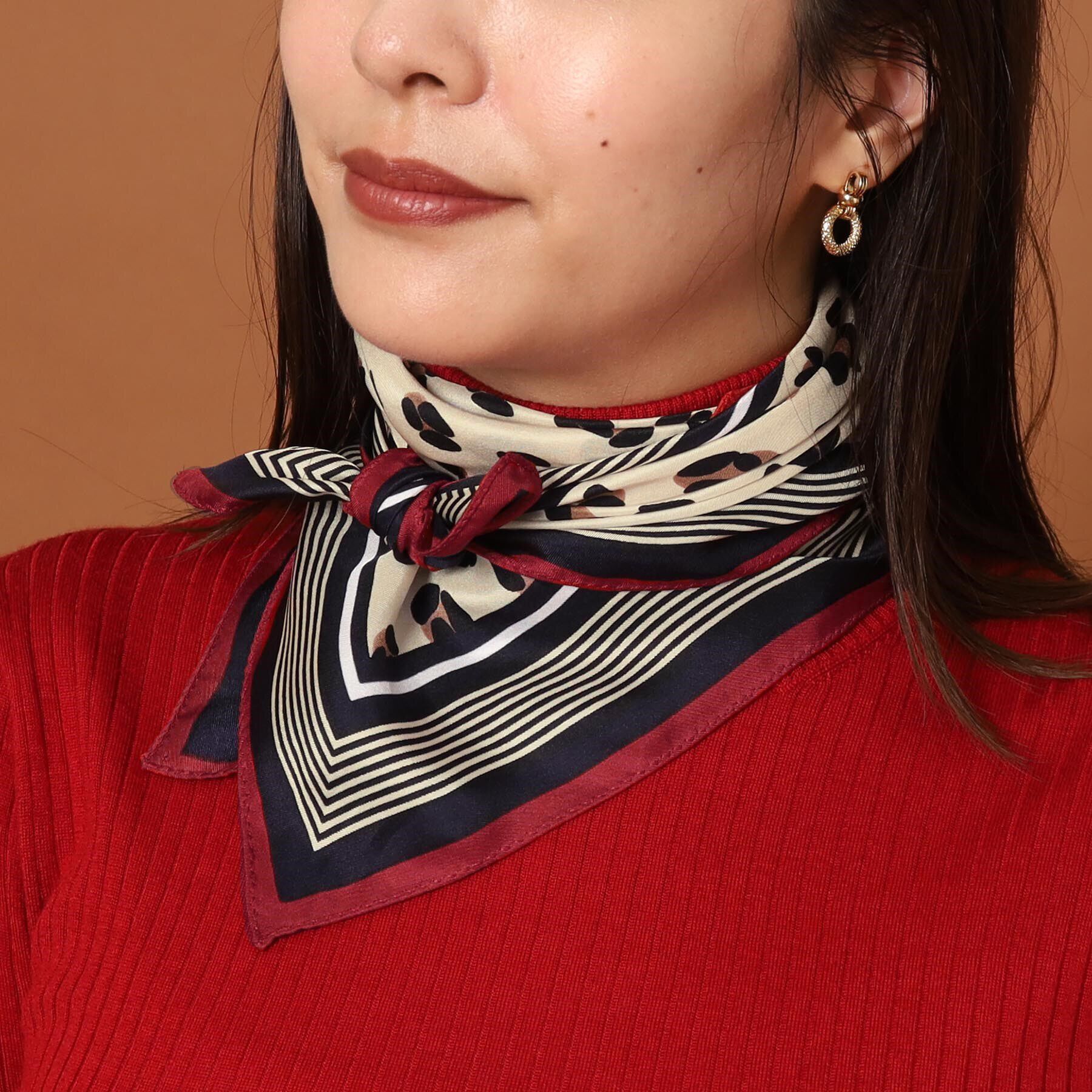 DRESSTERIOR「レオパードシルクスカーフ」|バンダナ・スカーフ|