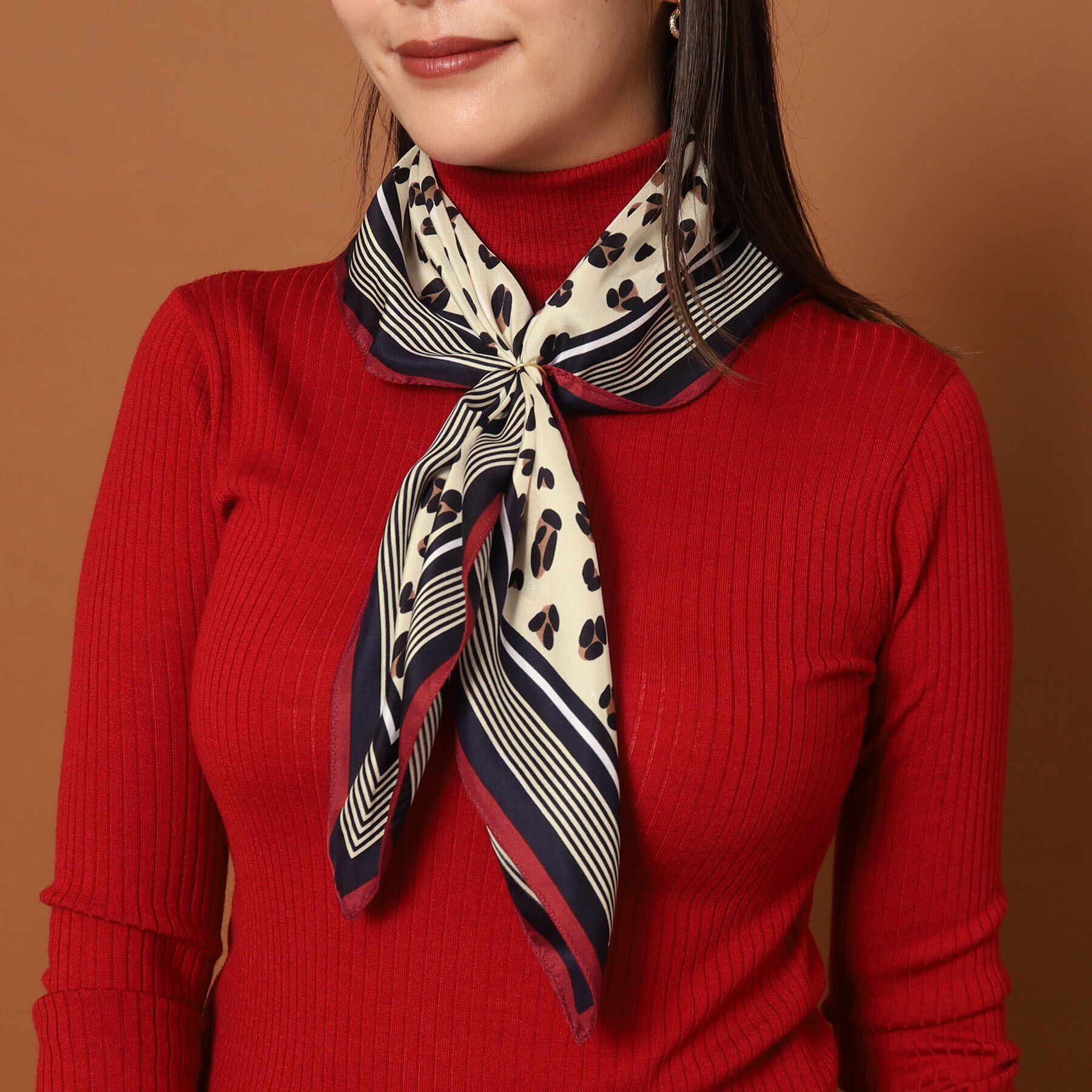 DRESSTERIOR「レオパードシルクスカーフ」|バンダナ・スカーフ|