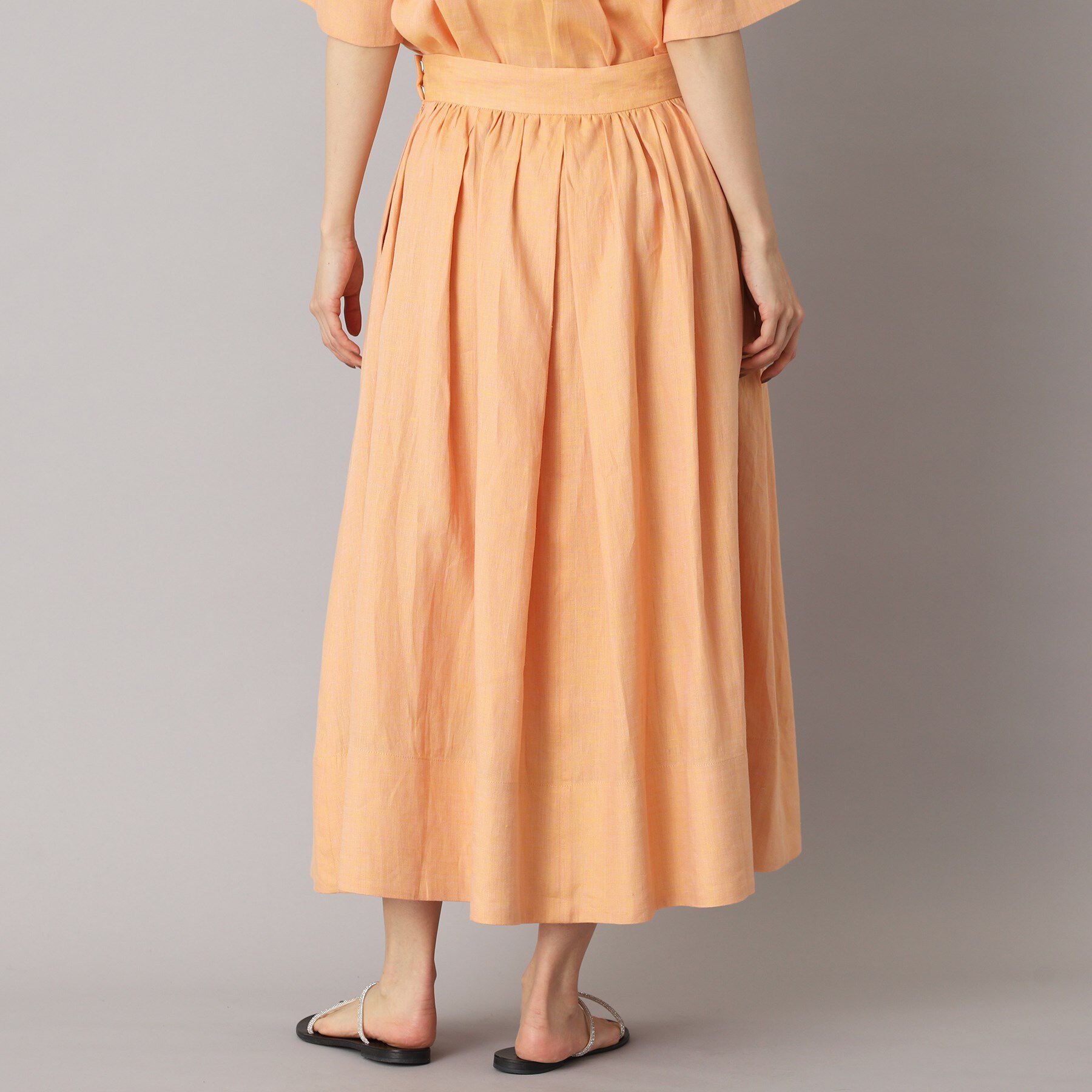 DRESSTERIOR「【洗える／ふんわり軽やか】フレンチリネンタックギャザースカート」|スカート|