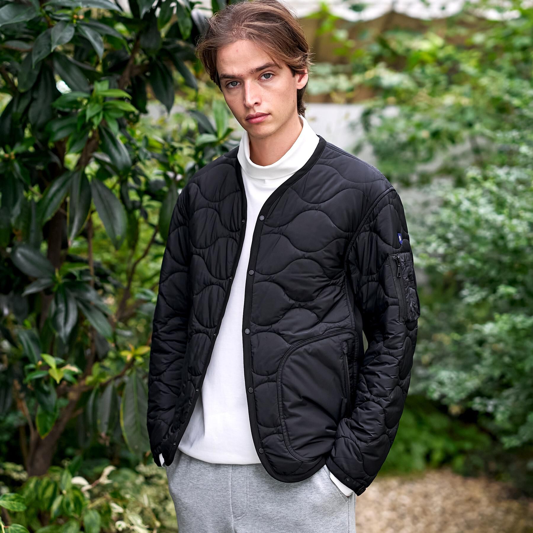 DRESSTERIOR「キルティング ライナージャケット」|ダウン|ブラック(019)