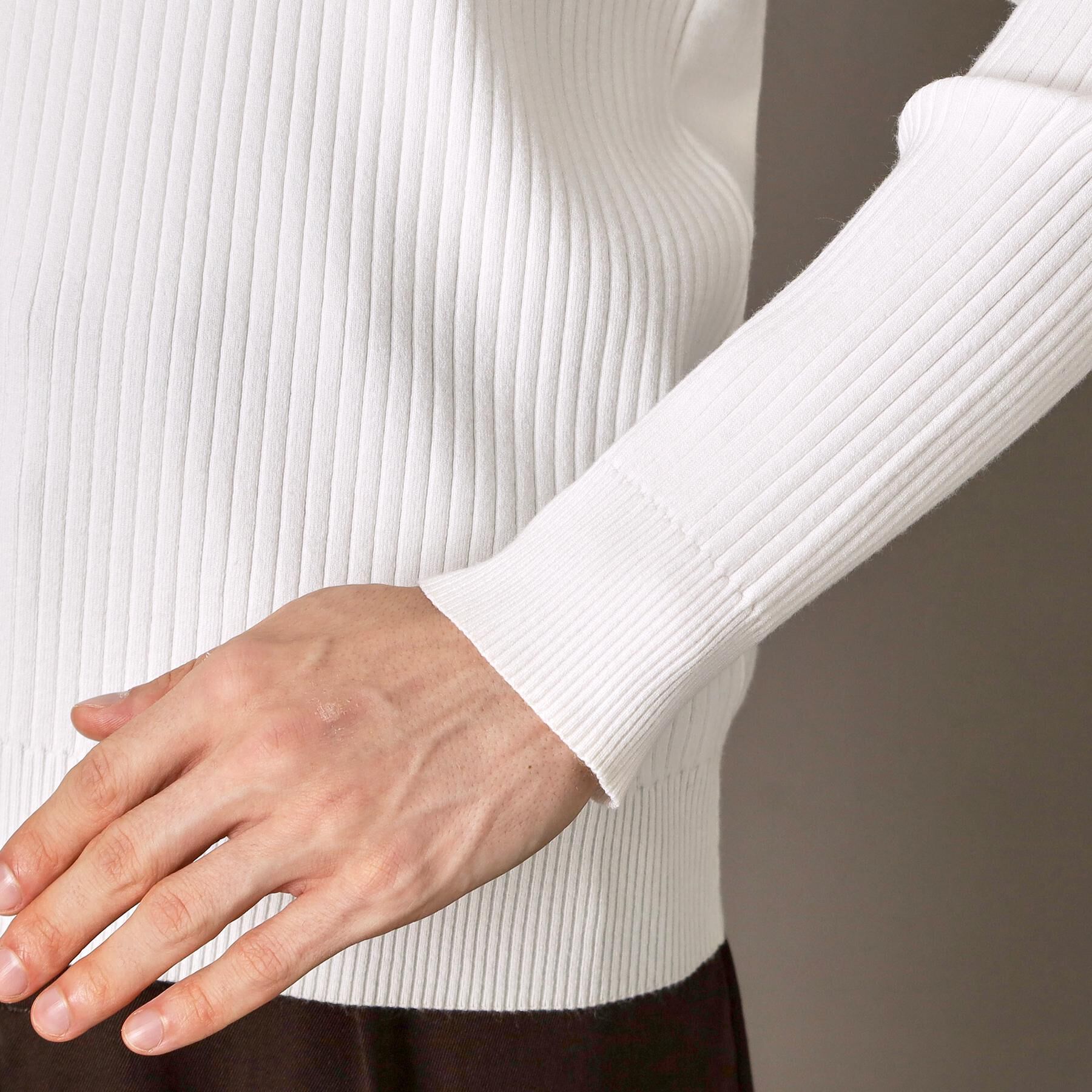 DRESSTERIOR「ワイドリブ タートルネックニット」|ニット・セーター|