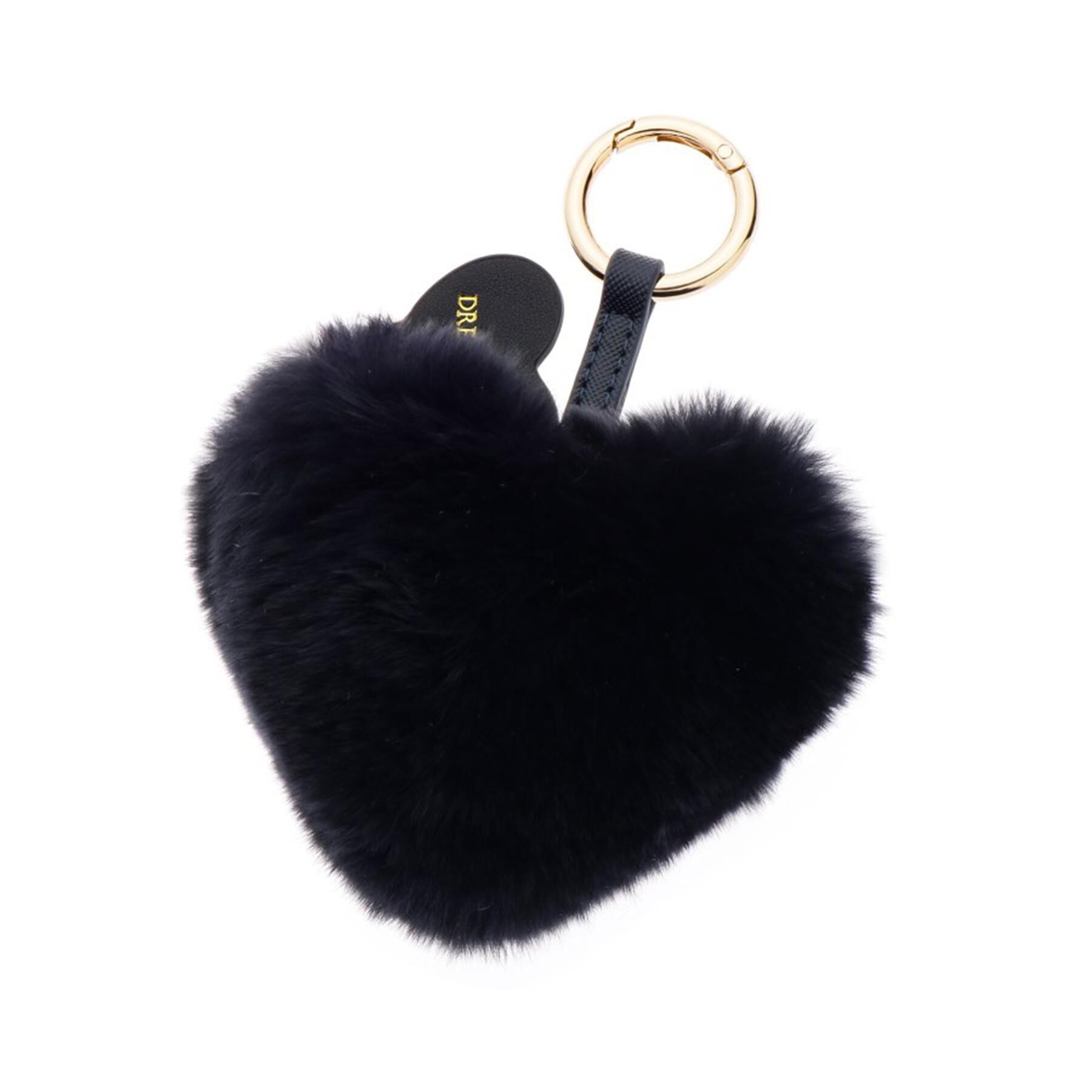 DRESSTERIOR「ラビットファーハートチャーム」|キーケース|