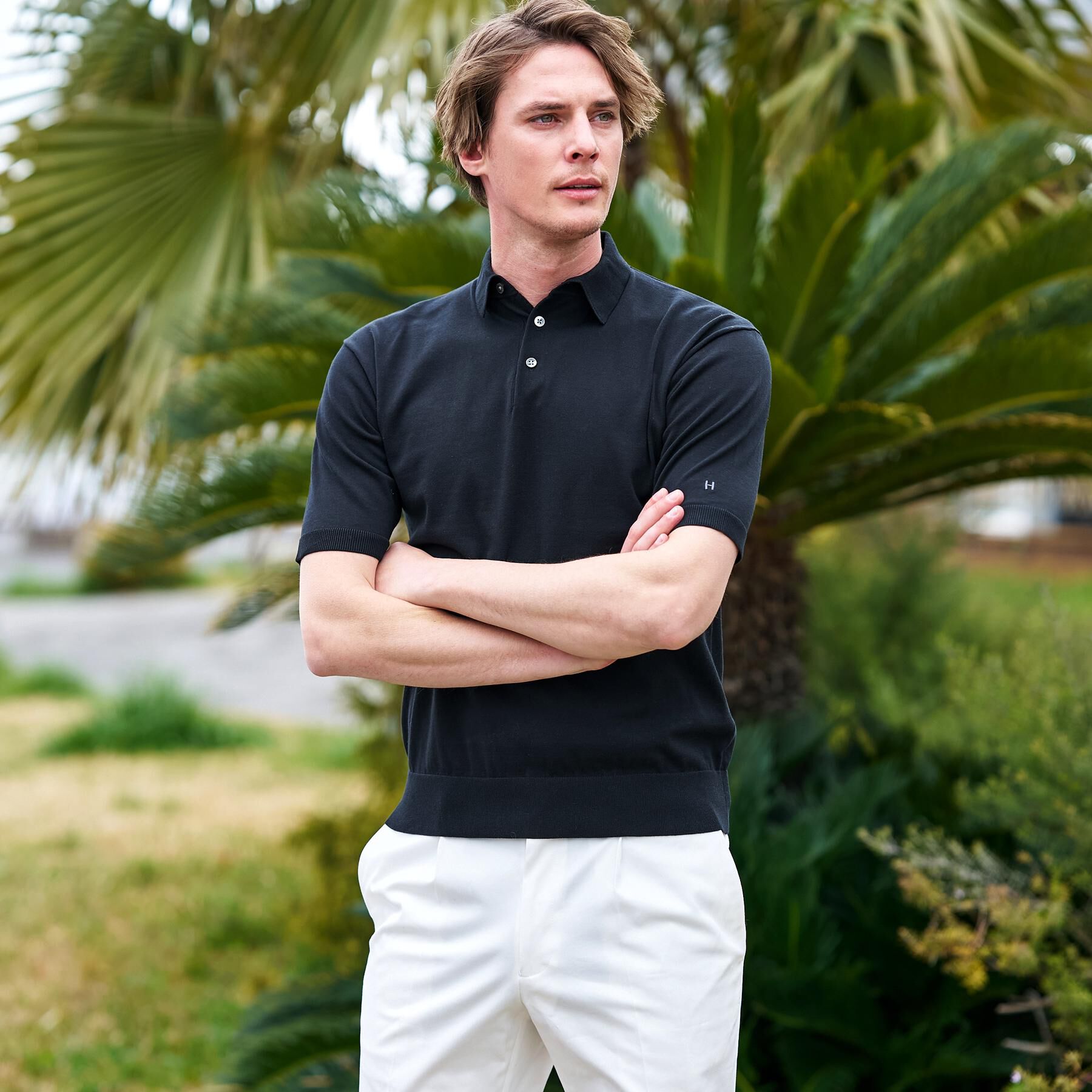 DRESSTERIOR「【干場義雅&times;DRESSTERIOR】ニットポロシャツ」|ニット・セーター|