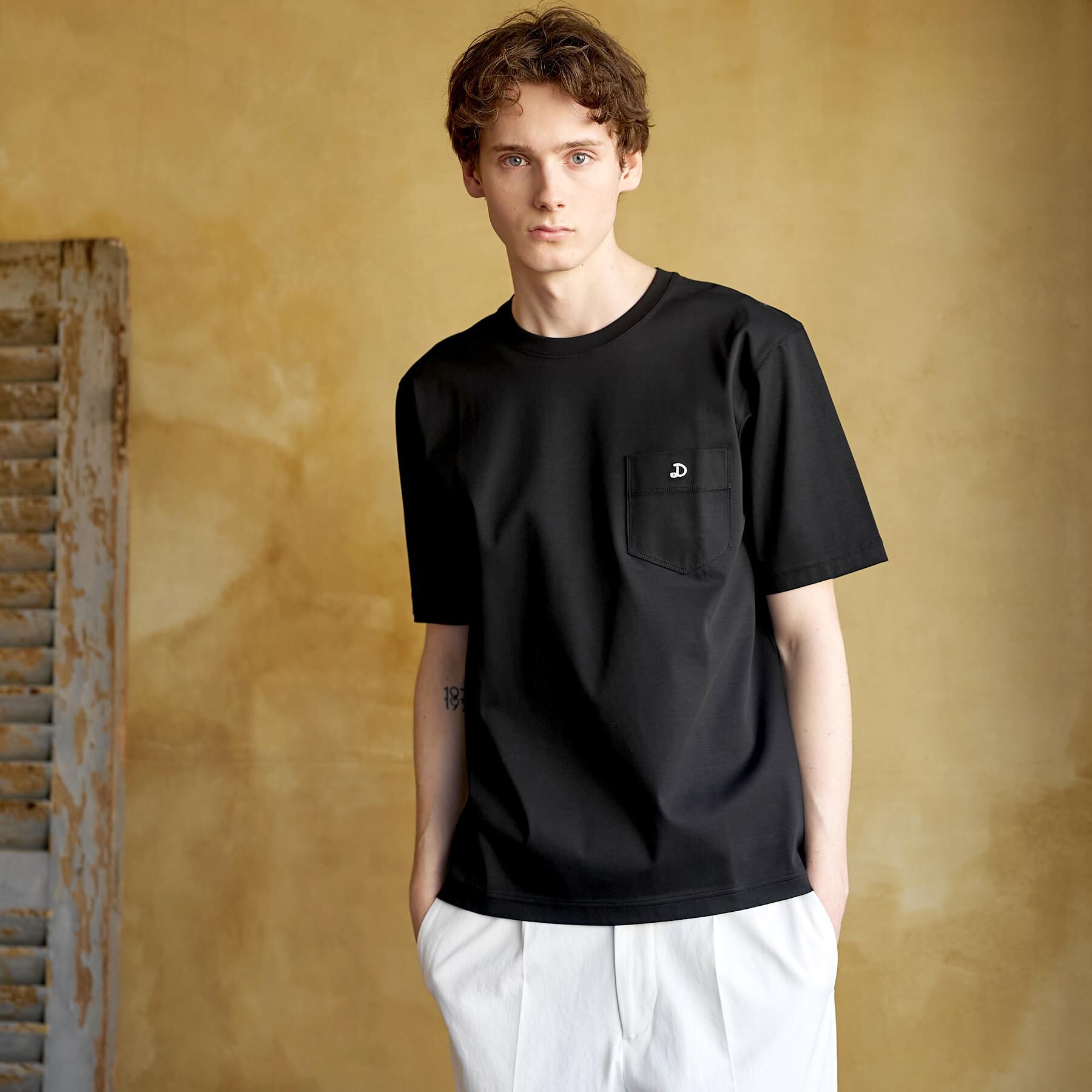 DRESSTERIOR「【接触冷感／抗菌防臭／消臭】ICE CLEAR COTTON ポケットTシャツ」|Tシャツ・カットソー|