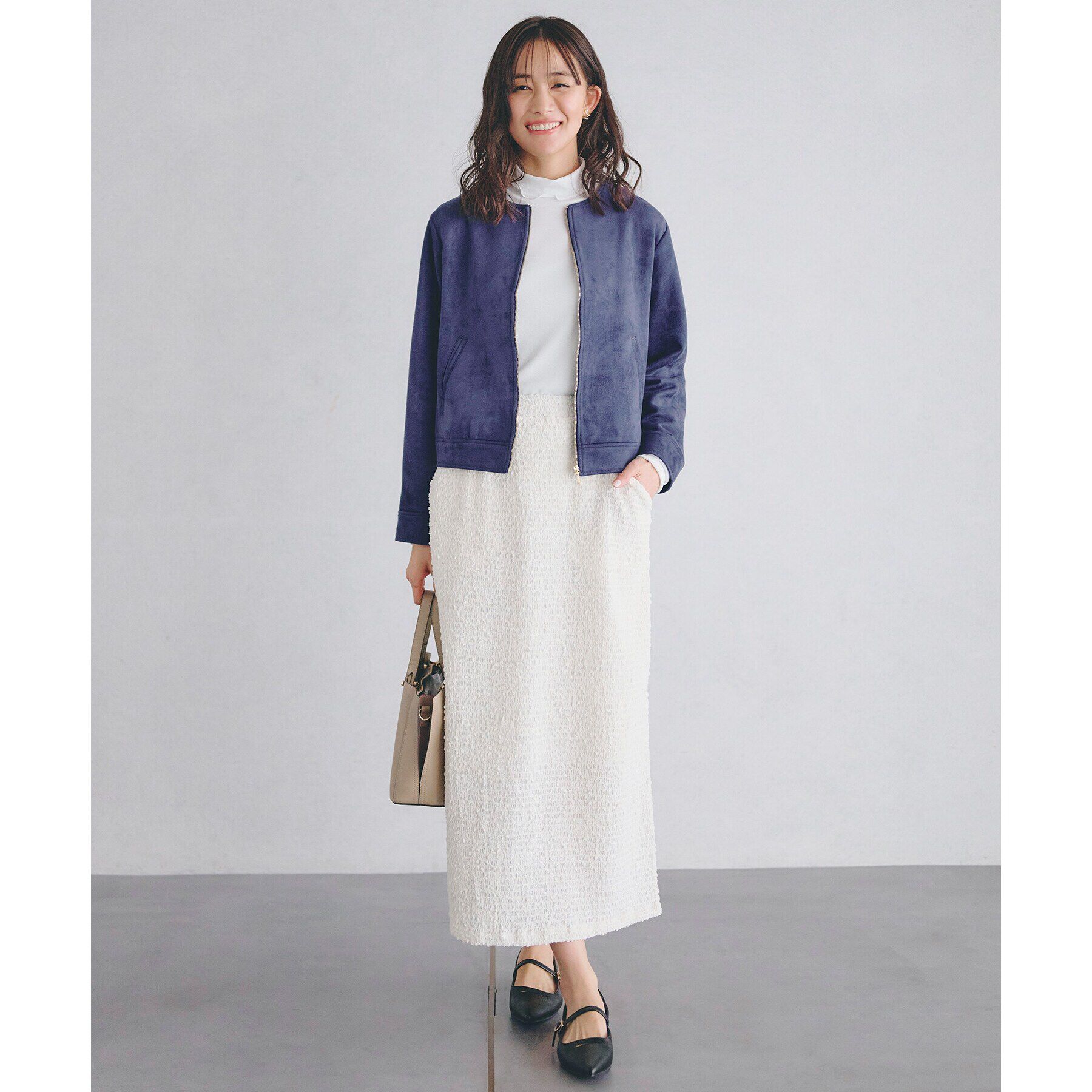 grove「シャーリングナロースカート」|スカート|