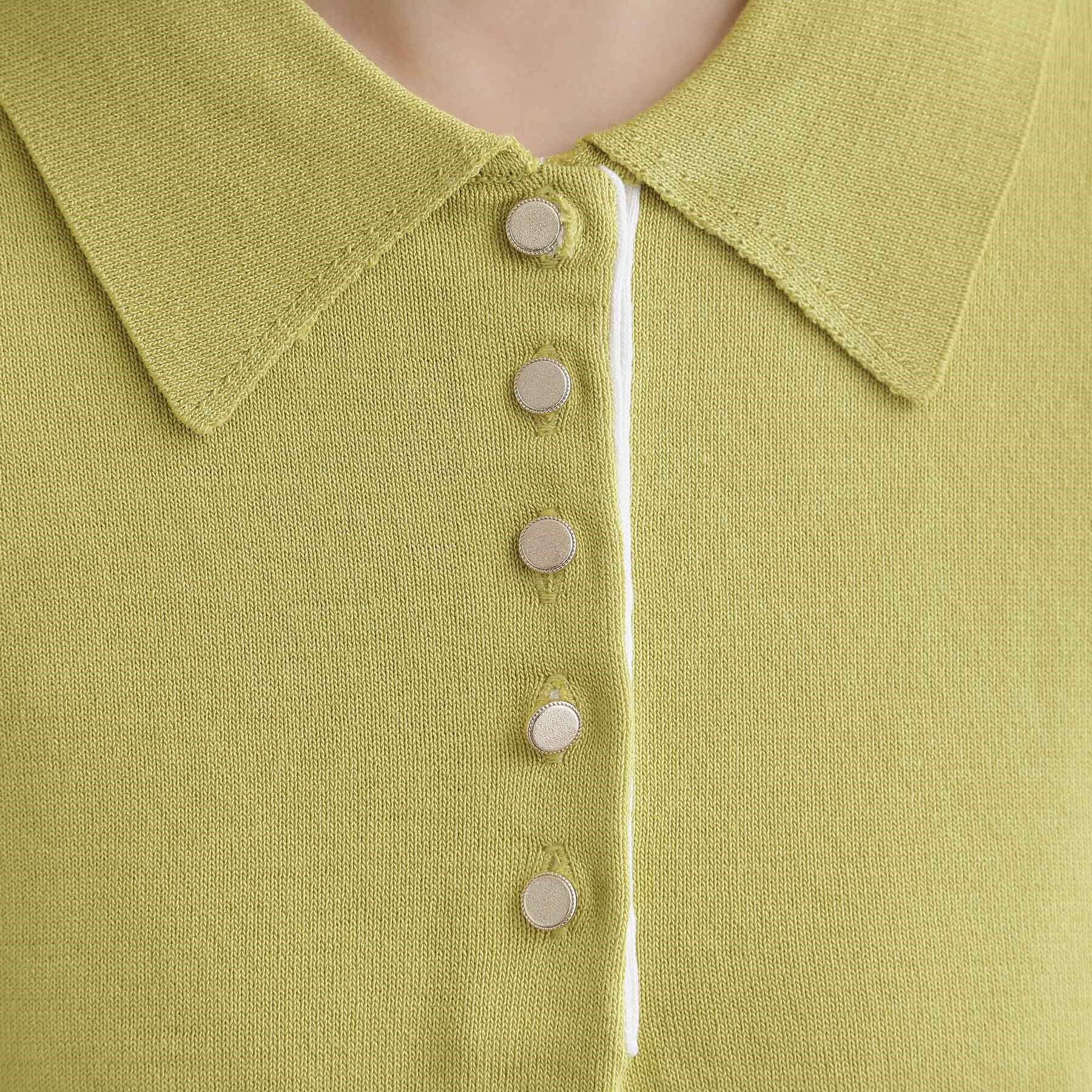 grove「配色ポロニットプルオーバー」|ニット・セーター|