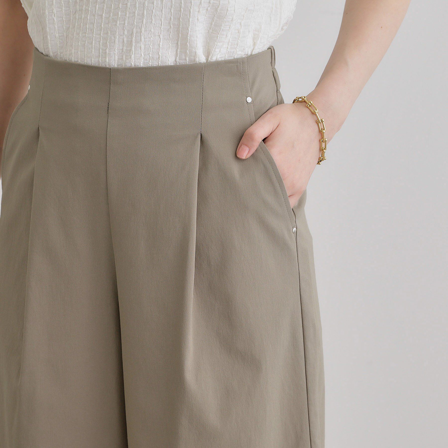 grove「【冷感】サマーハイパーストレッチワイドパンツ」|その他|