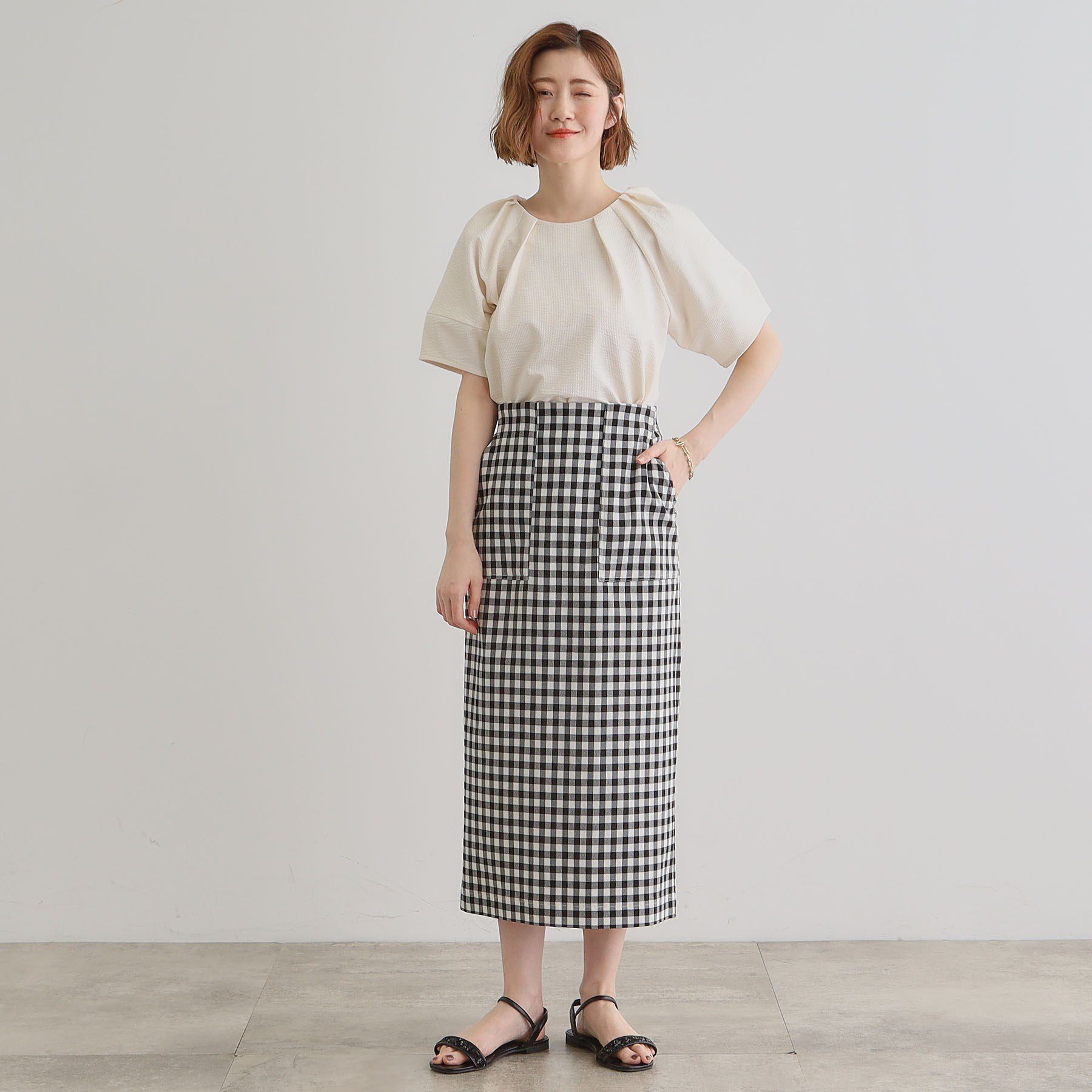 grove「楽してきまる ランタンスリーブプルオーバー」|Tシャツ・カットソー|