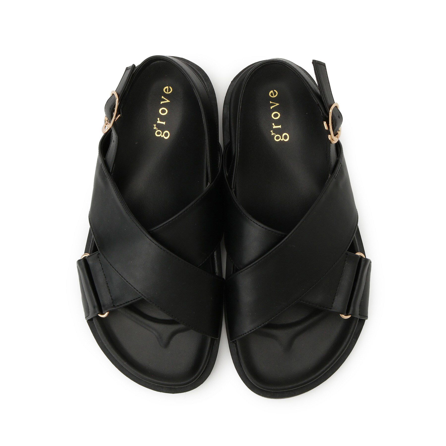 grove「クロスメタルフットベットサンダル」|サンダル|