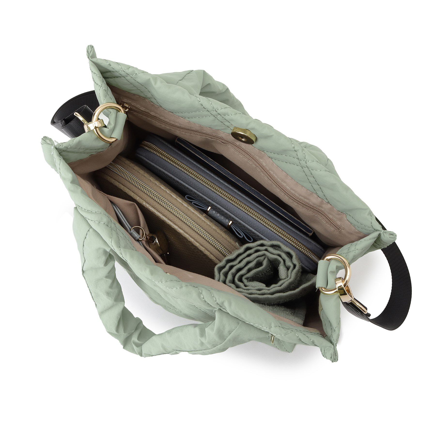 grove「【撥水】キルトスクエア2WAYトート」|トートバッグ|