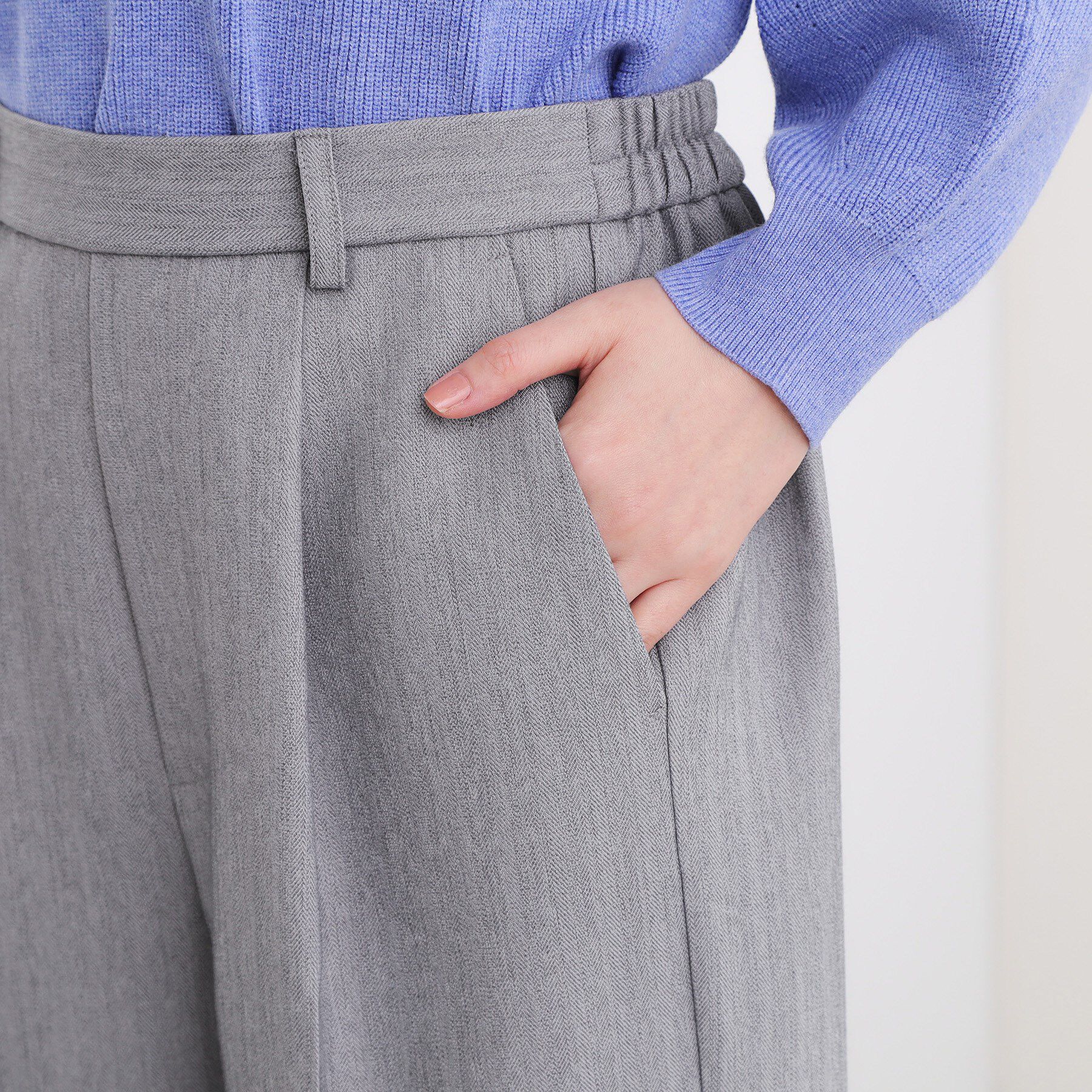 grove「スタイリングが上品に決まる、ウールライクワイドパンツ」|その他|