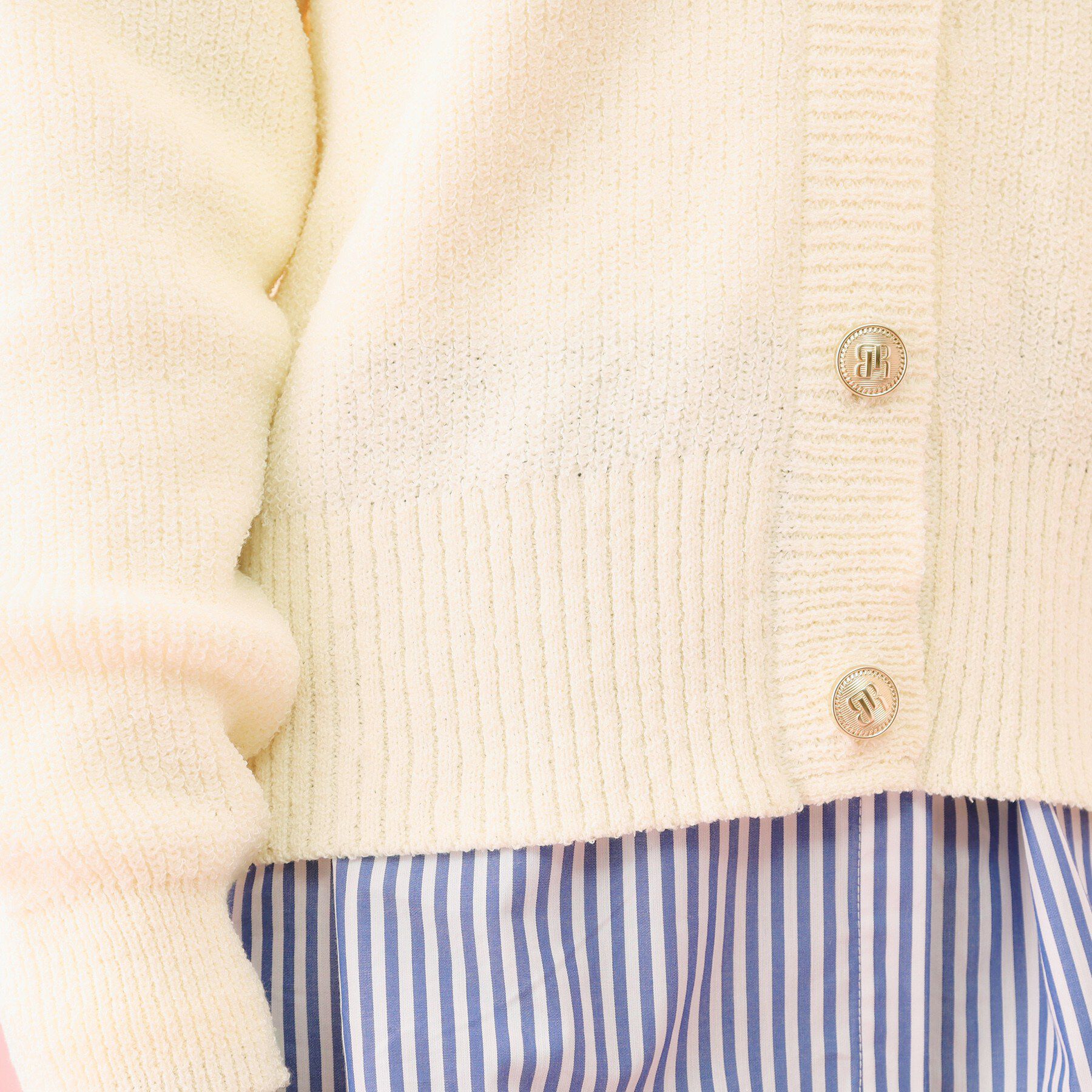 grove「【コラボITEM】Philly Chocolate ブークレカーディガン」|カーディガン|