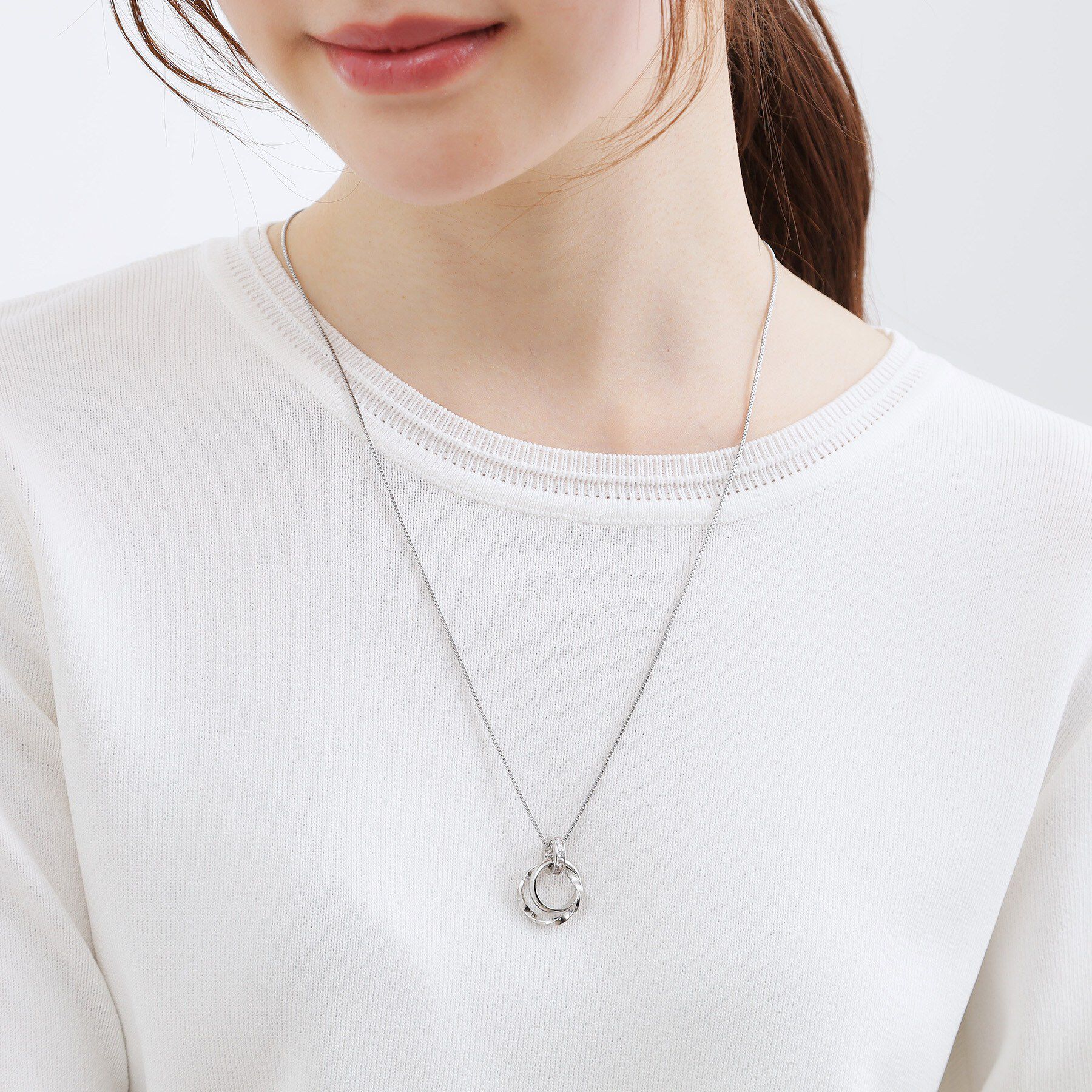 grove「キラキラミニリングワントップネックレス」|ネックレス|