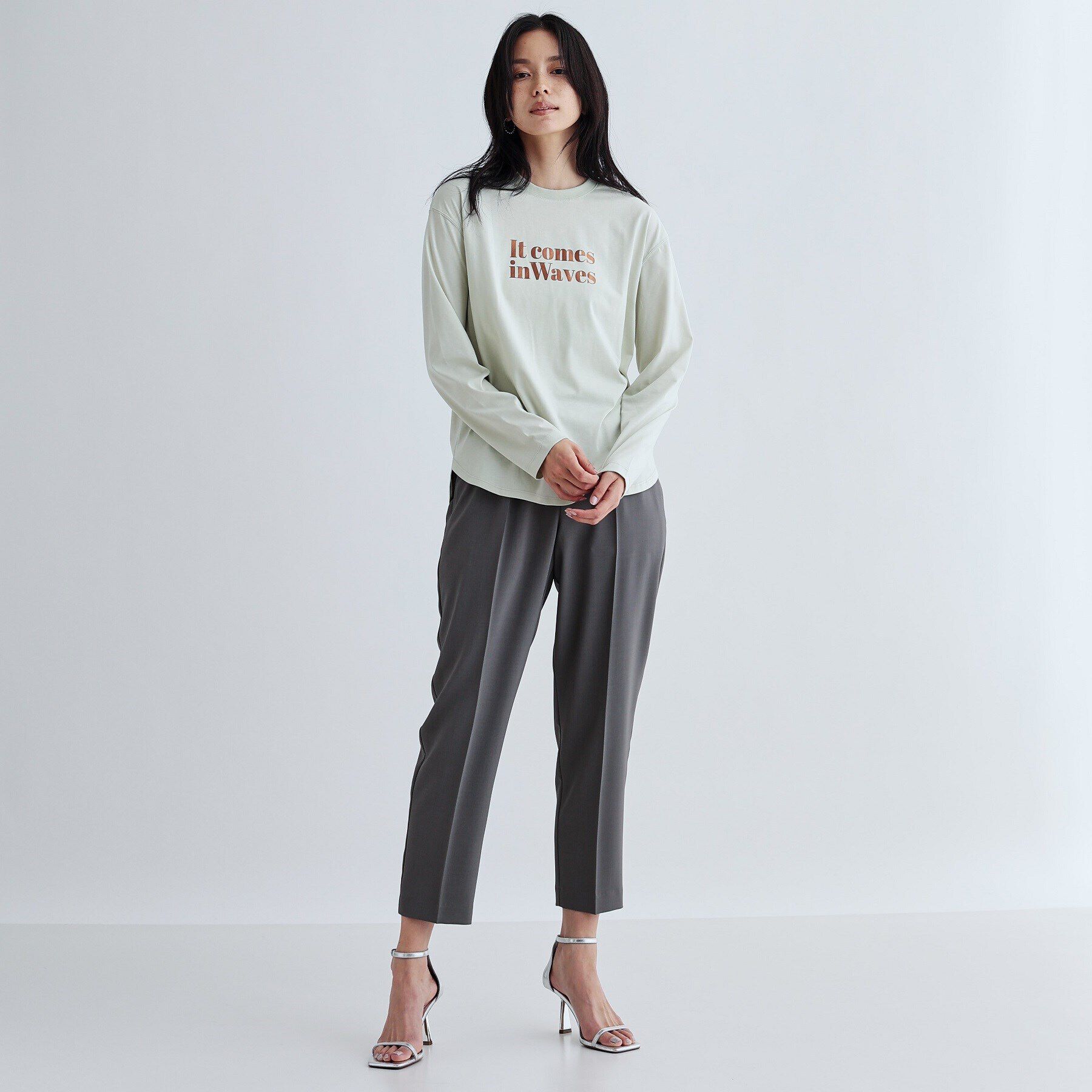 GALLEST「メタリックロゴロングスリーブTシャツ」|Tシャツ・カットソー|