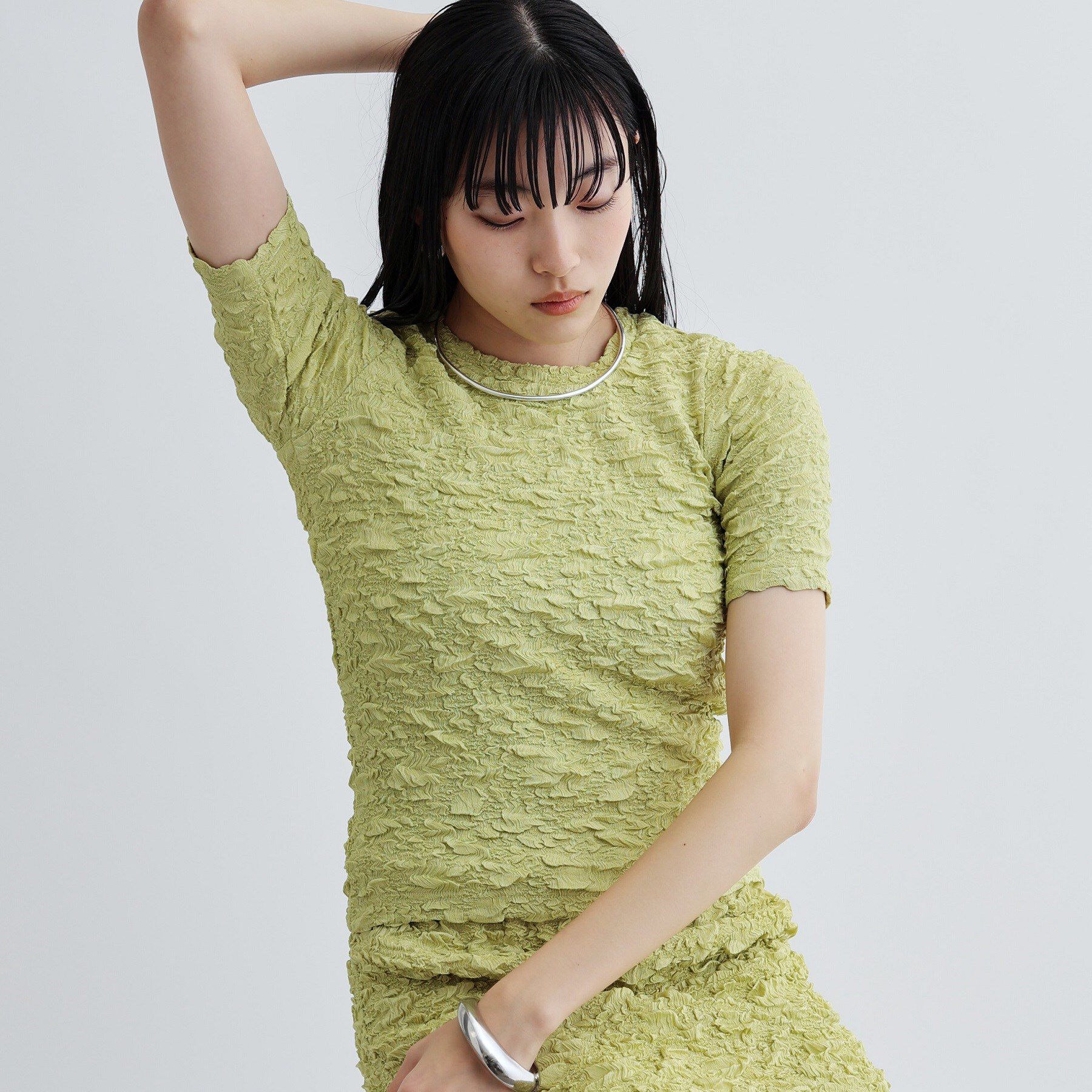 GALLEST「ふくれジャカードトップス」|Tシャツ・カットソー|