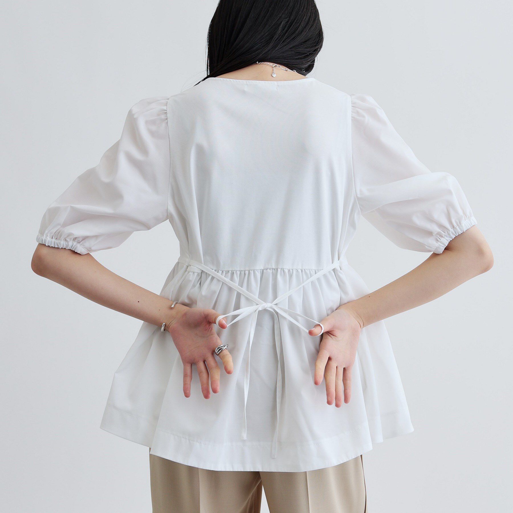 GALLEST「ハートネックペプラムカットソー」|Tシャツ・カットソー|