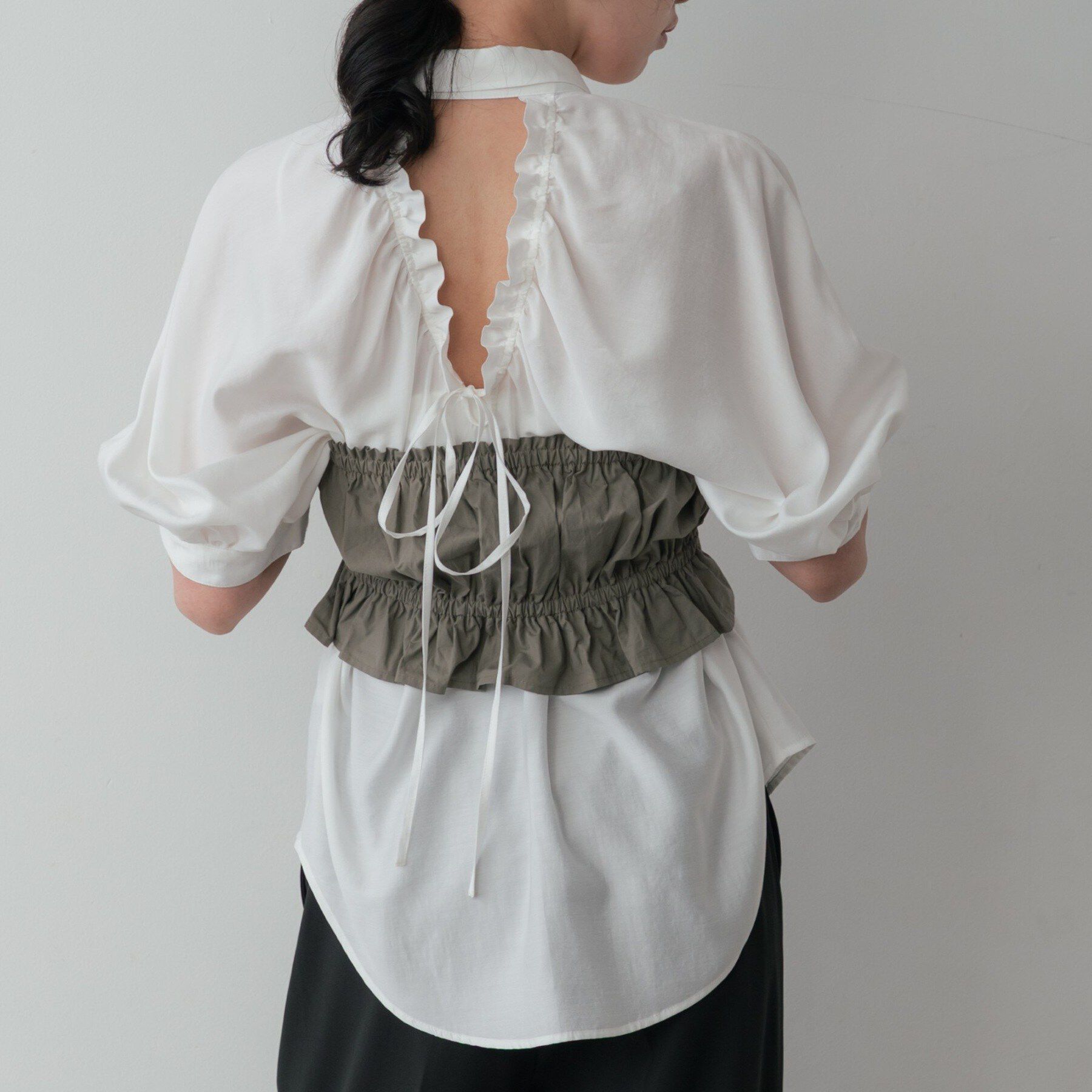 GALLEST「バックドロストブラウス」|シャツ・ブラウス|