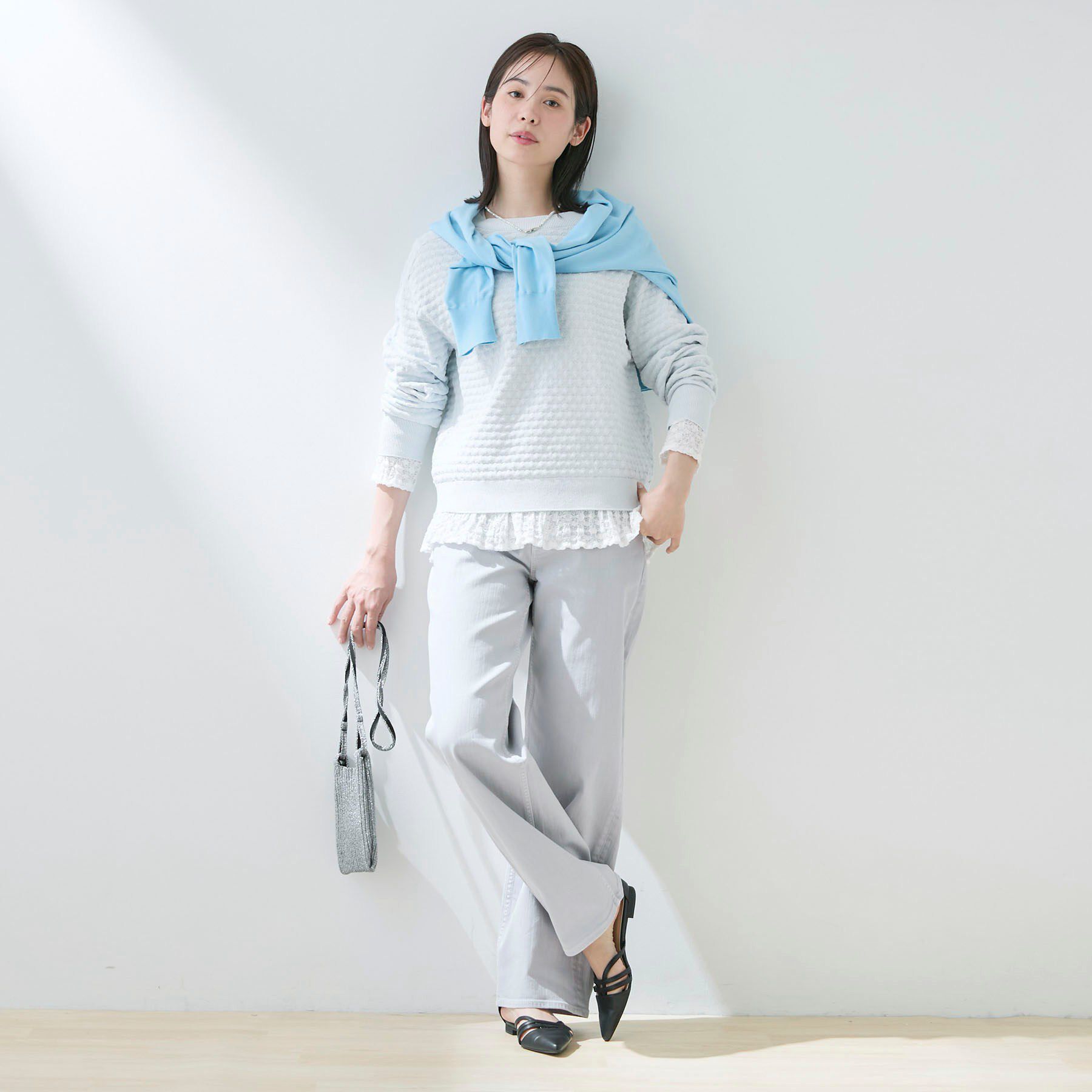 INDIVI「【洗える／凹凸編み】ジャカードニット」|ニット・セーター|