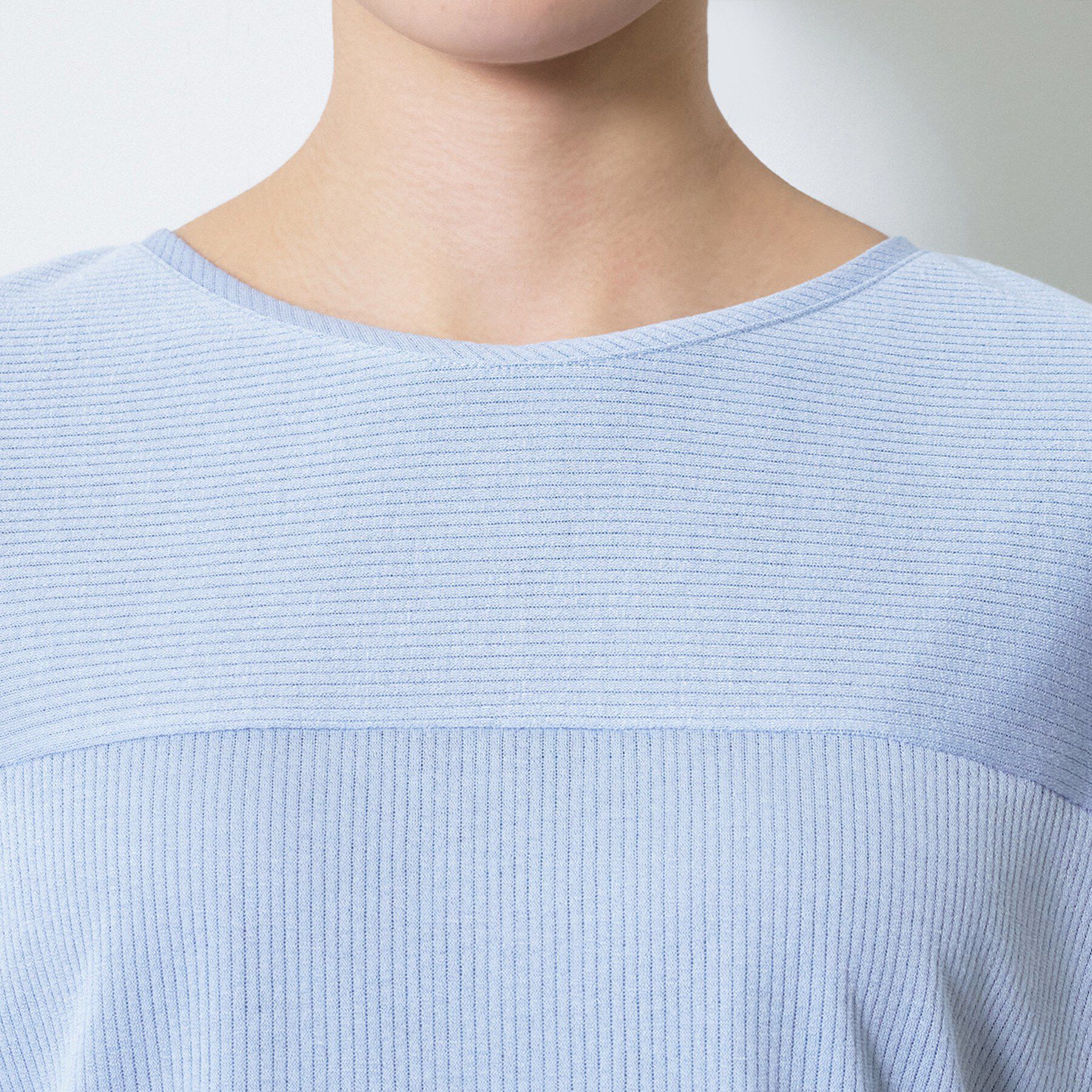 INDIVI「【洗える／アンサンブル可能】シアースストライプトップス」|Tシャツ・カットソー|