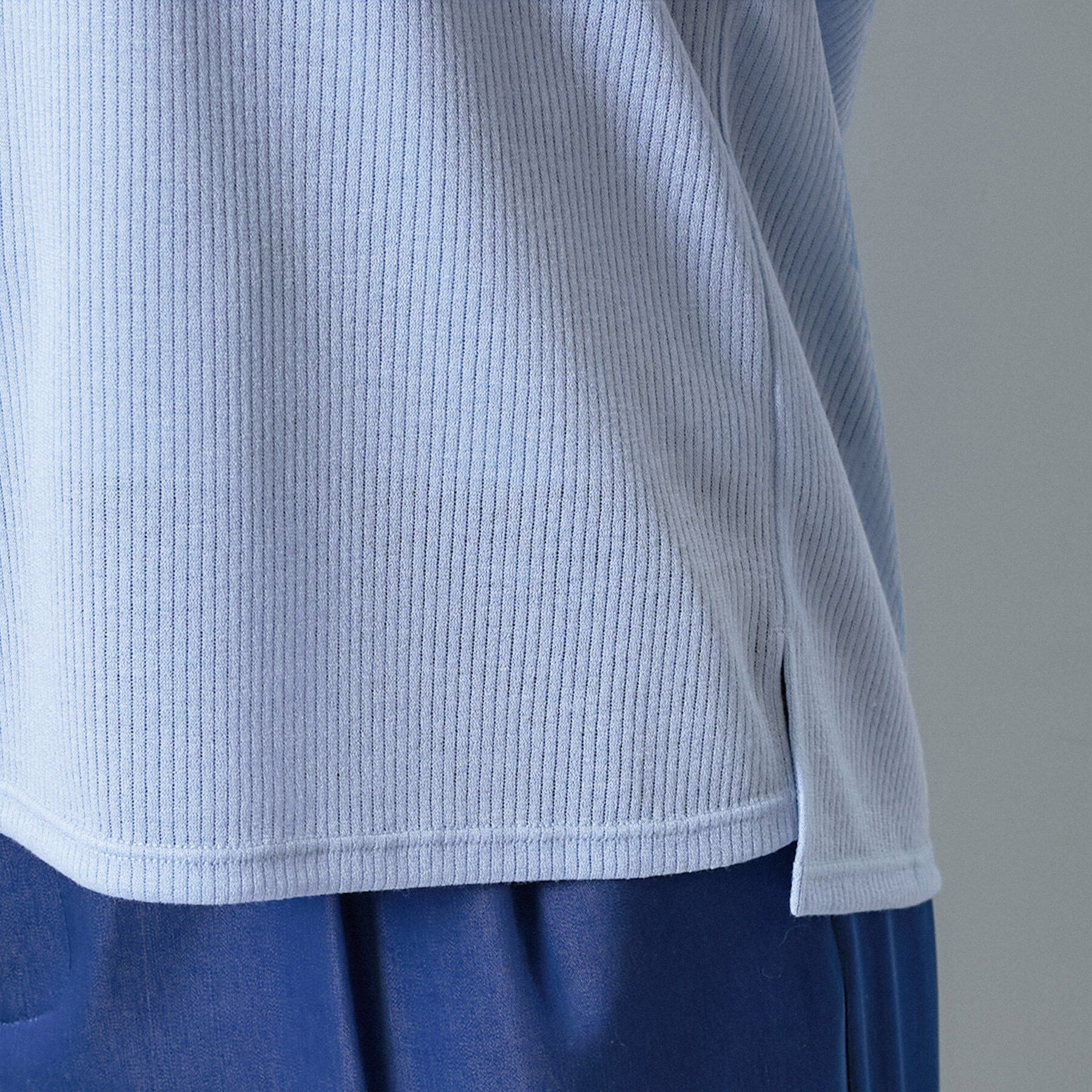 INDIVI「【洗える／アンサンブル可能】シアースストライプトップス」|Tシャツ・カットソー|