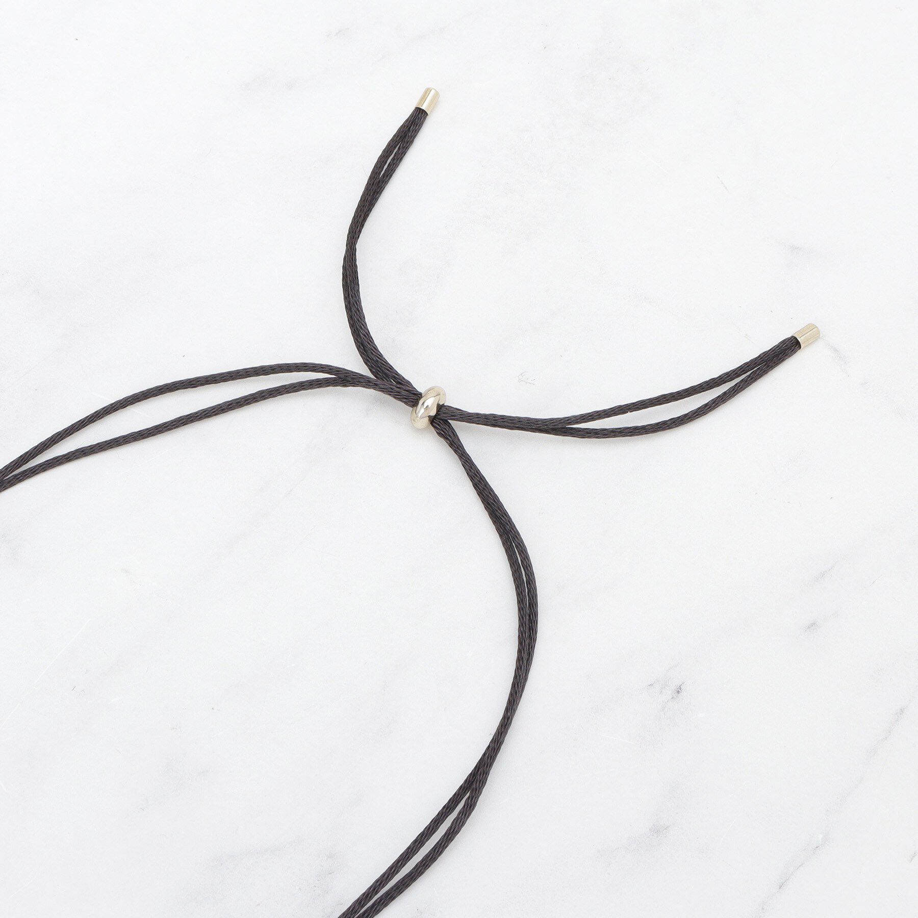 INDIVI「【長さ調整自由】2連コード ドロップトップネックレス」|ネックレス|