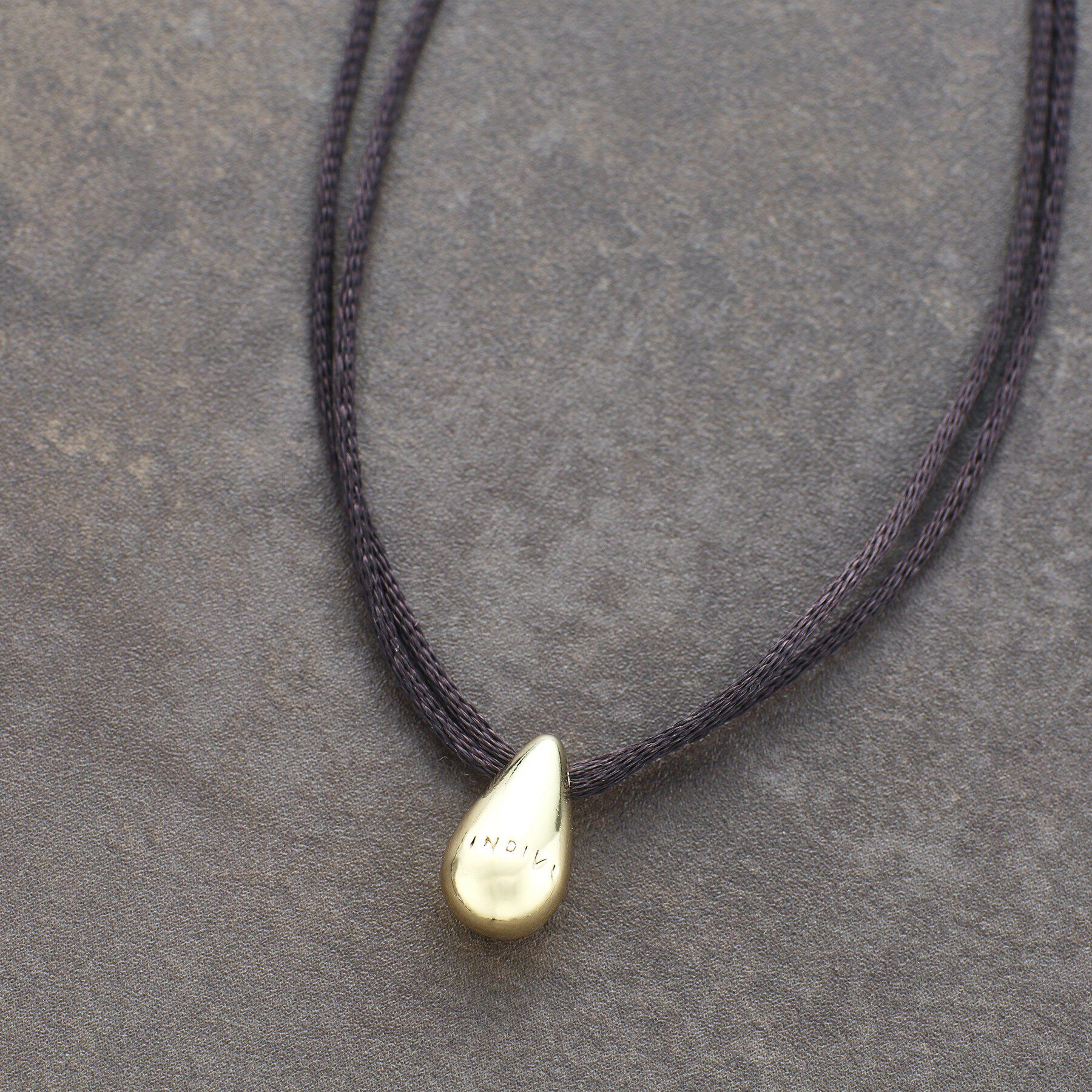 INDIVI「【長さ調整自由】2連コード ドロップトップネックレス」|ネックレス|