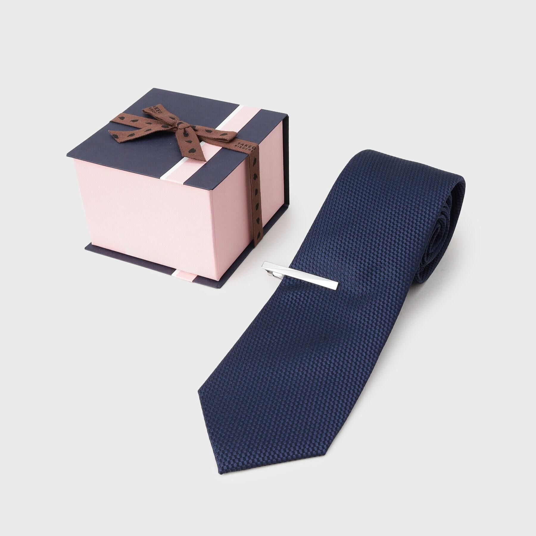 TAKEO KIKUCHI「【BOXセット】ベーシック メランジ ネクタイ＆タイバー」|ネクタイ・蝶ネクタイ|