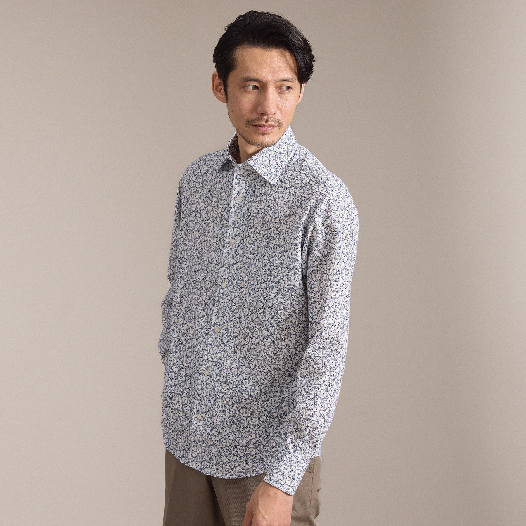 TAKEO KIKUCHI「アルビニリーフプリントジャージ」|シャツ・ブラウス|