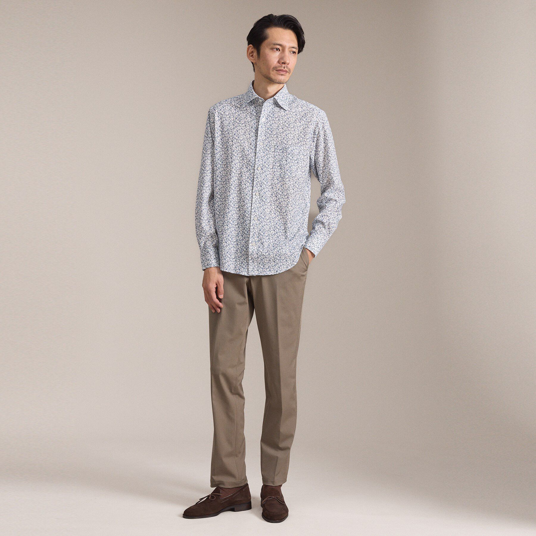 TAKEO KIKUCHI「アルビニリーフプリントジャージ」|シャツ・ブラウス|