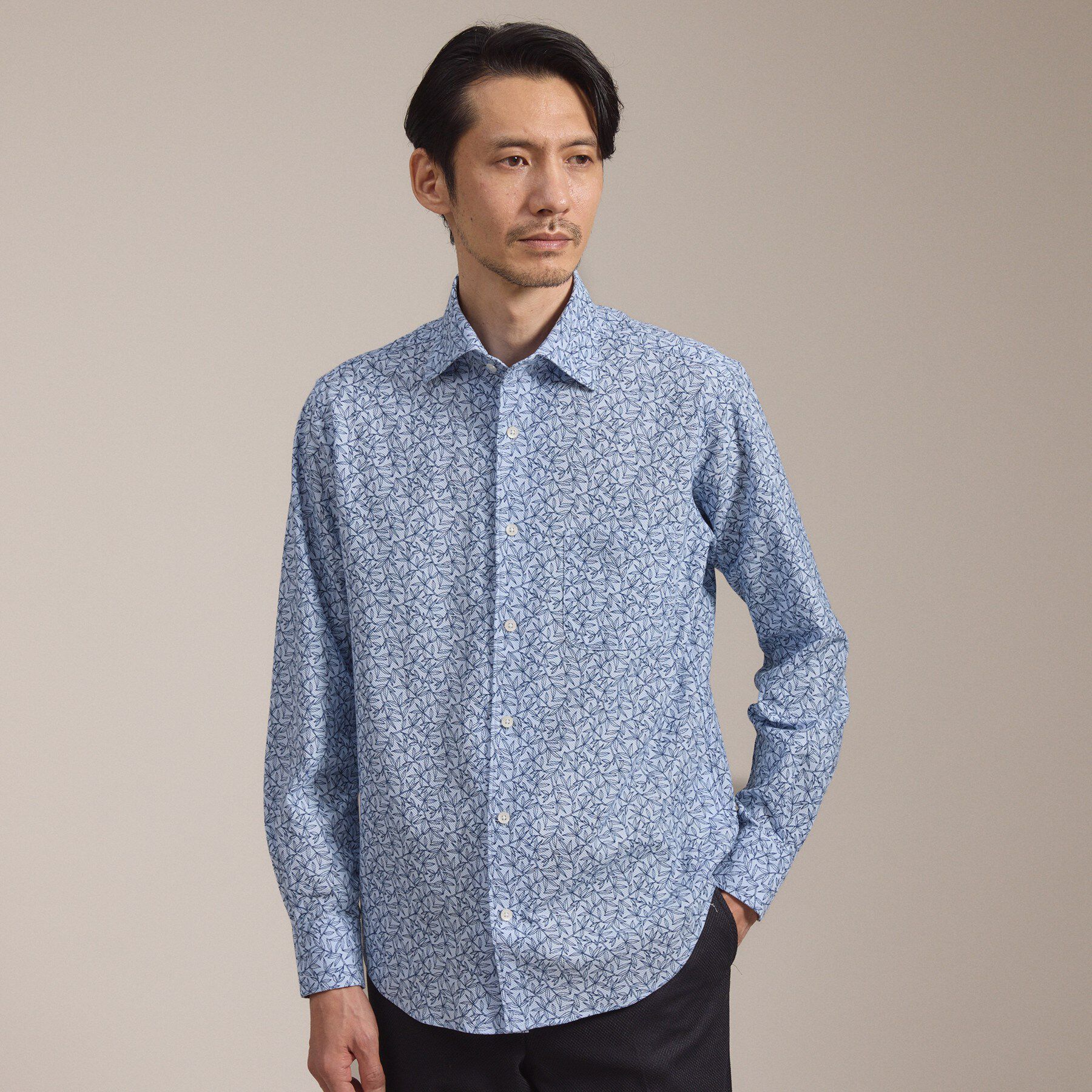 TAKEO KIKUCHI「アルビニリーフプリントジャージ」|シャツ・ブラウス|